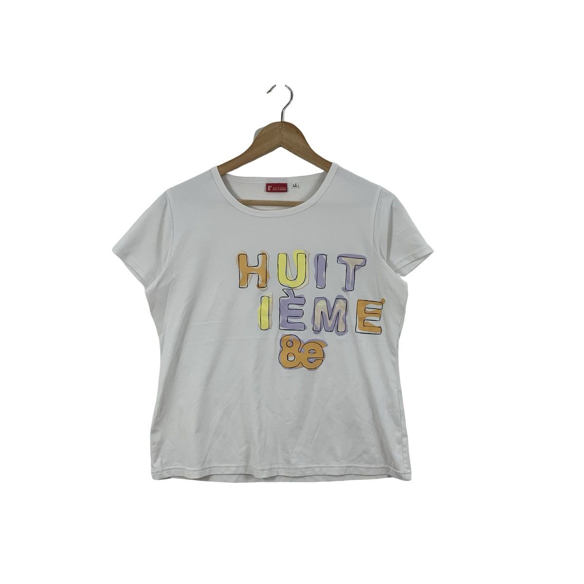 Other 8e HUITIÉME Multicolor Typographic Design Tee Shirt Top Size US L / EU 52-54 / 3 - 1 Thumbnail