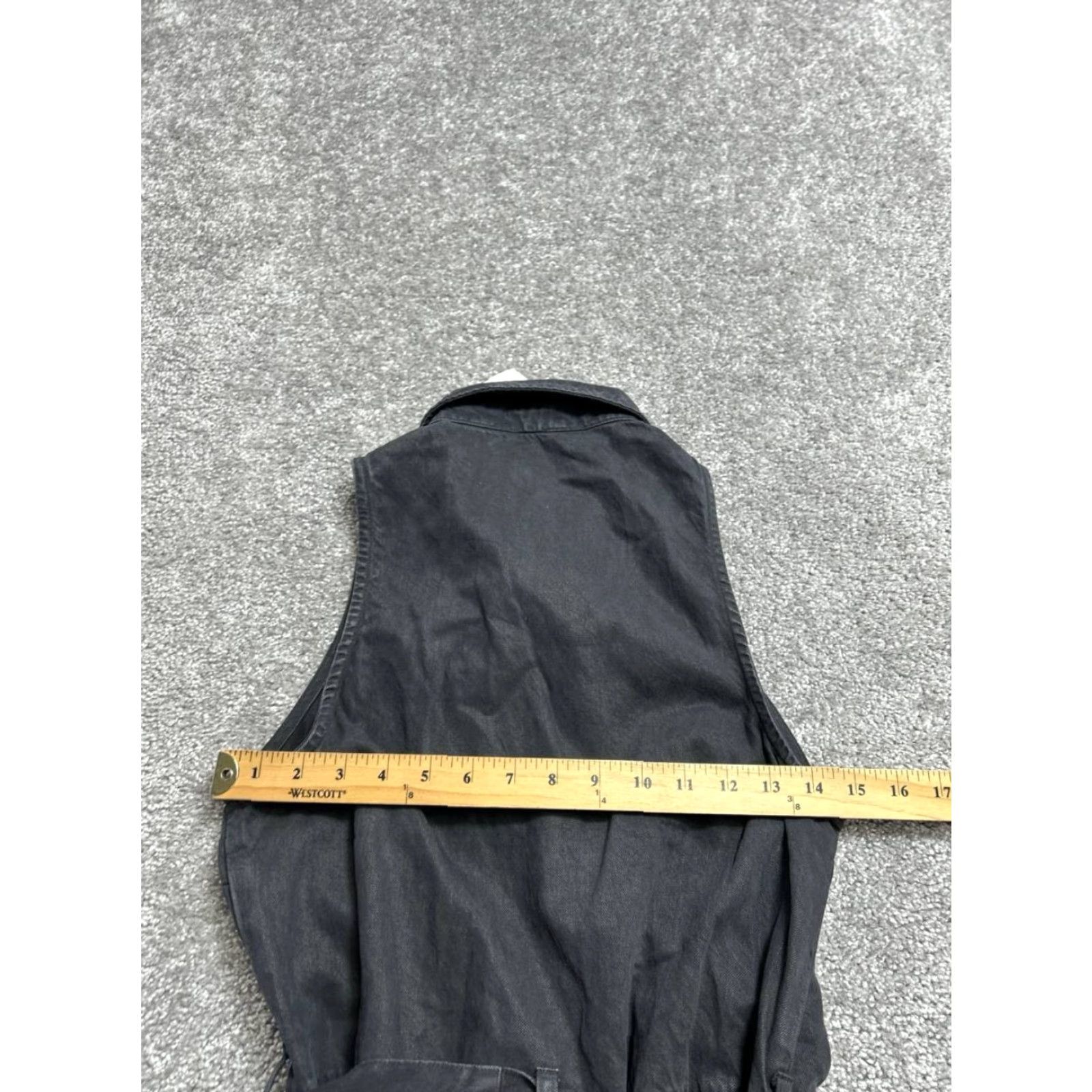 Denime Evereve By Cloth & Stone Romper Womens XS Black Cotton Denim Sleeveless Zip Pockets New Casual Spring Summer Size 26" / US 2 / IT 38 - 4 Thumbnail