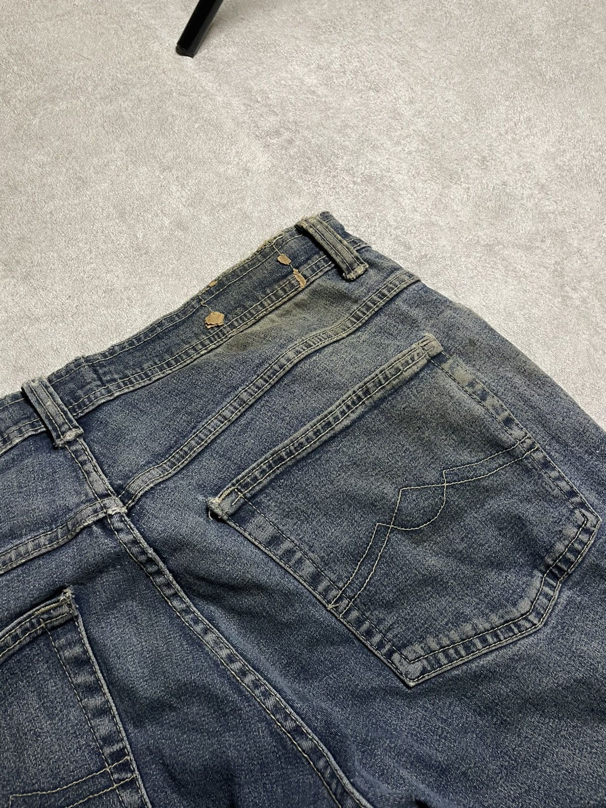 If Six Was Nine × Le Grande Bleu (L.G.B.) × Tornado Mart Distressed Work Denim Angelo Litric Cut & Burn IfSixWasNine Size US 32 / EU 48 - 17 Thumbnail