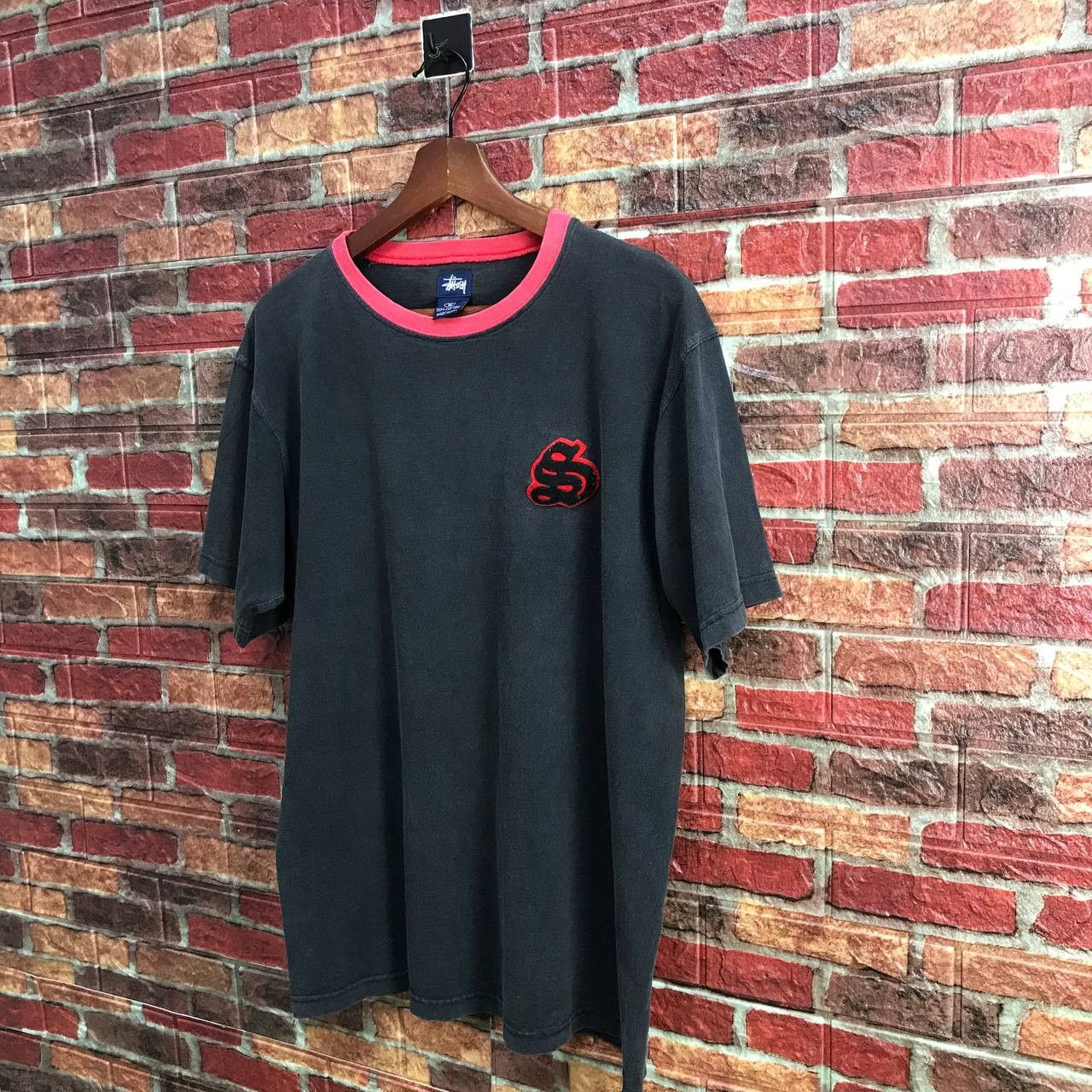 Stussy × Vintage RARE VINTAGE 90S STUSSY (S)SUPERMAN LOGO FADED BLACK REDNECK Size US M / EU 48-50 / 2 - 3 Thumbnail