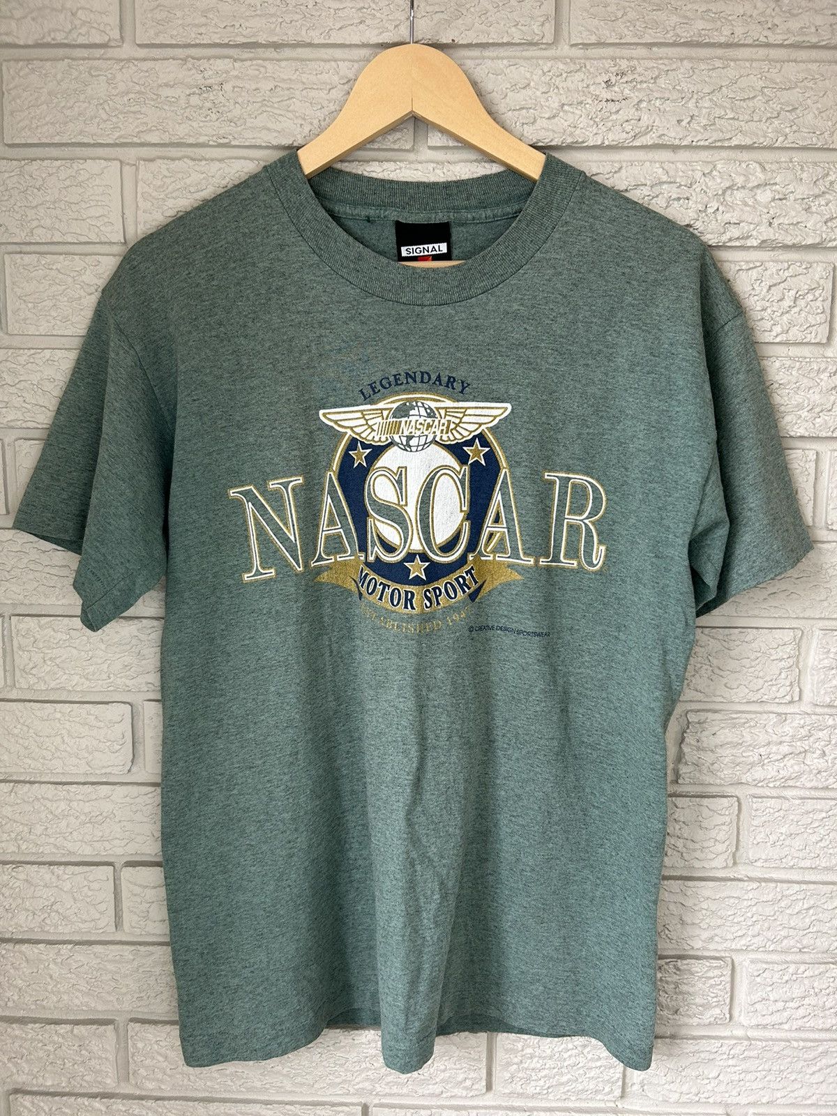NASCAR × Vintage Vintage 90s Legendary NASCAR T Shirt Size US S / EU 44-46 / 1 - 1 Thumbnail