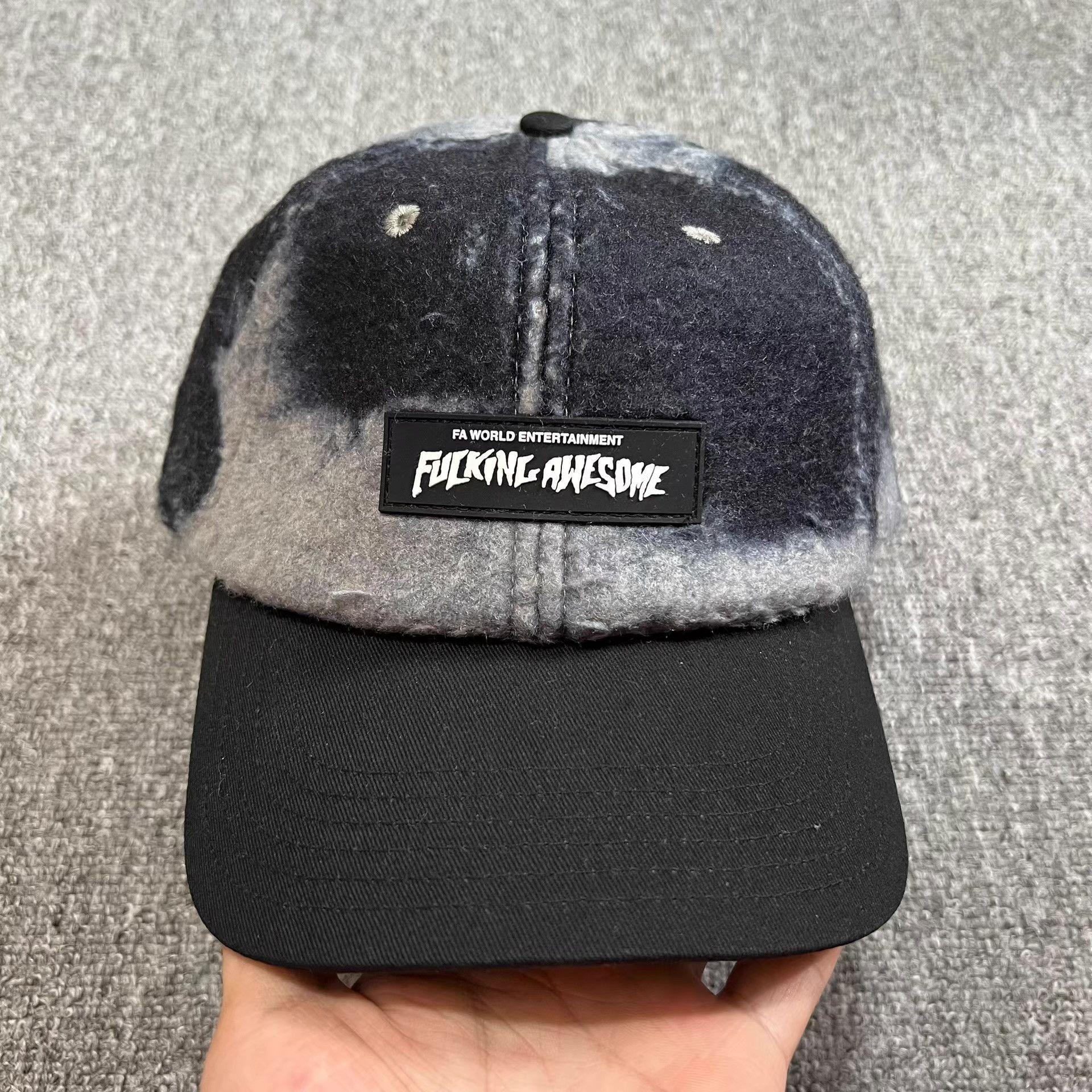 Fucking Awesome Fucking Awesome Wool Blend Curved Brim Baseball Cap Q7 Size ONE SIZE - 1 Thumbnail