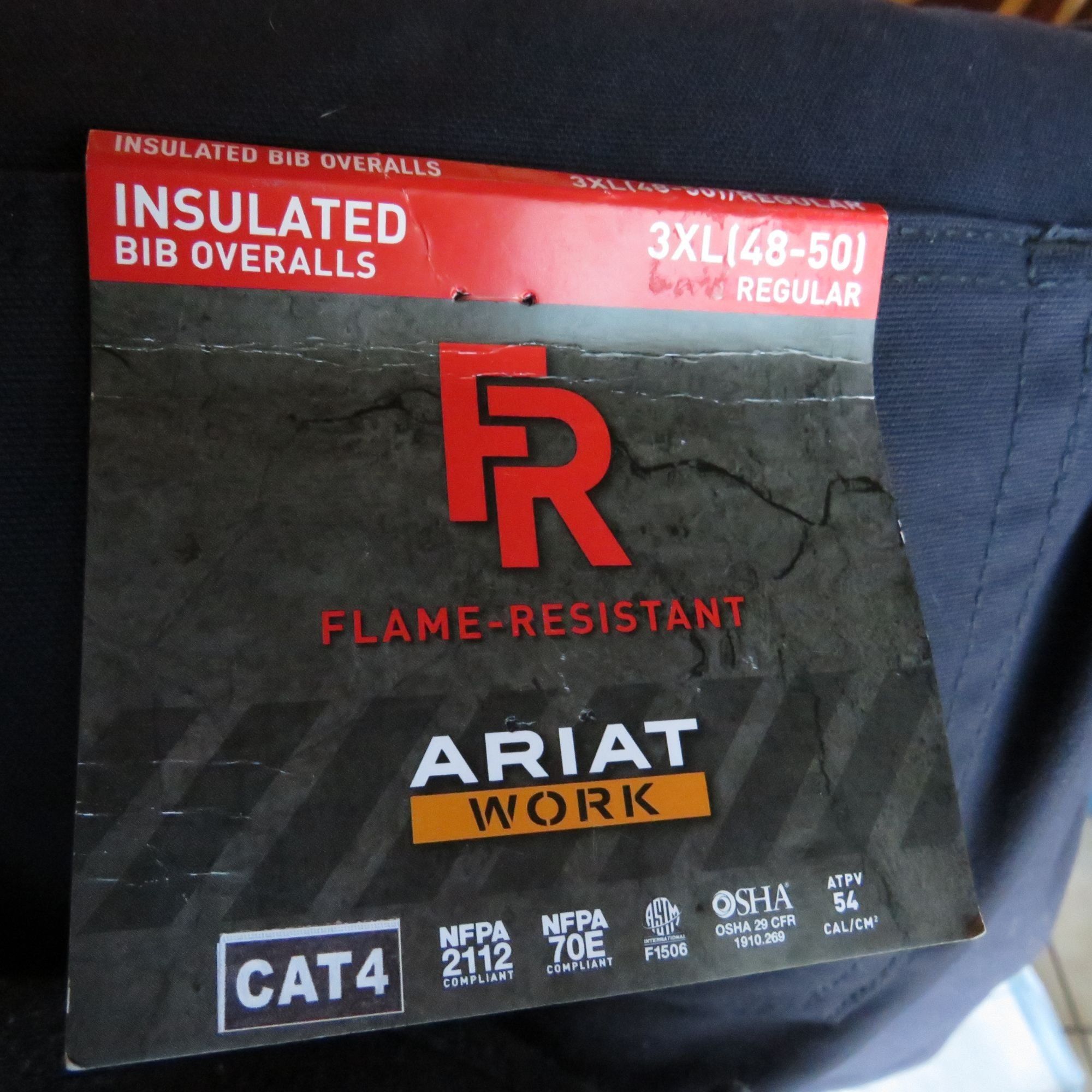 Ariat Ariat Flame Resistant Insulated Bib Overalls Navy Blue Safet Size US XXL / EU 58 / 5 - 2 Thumbnail