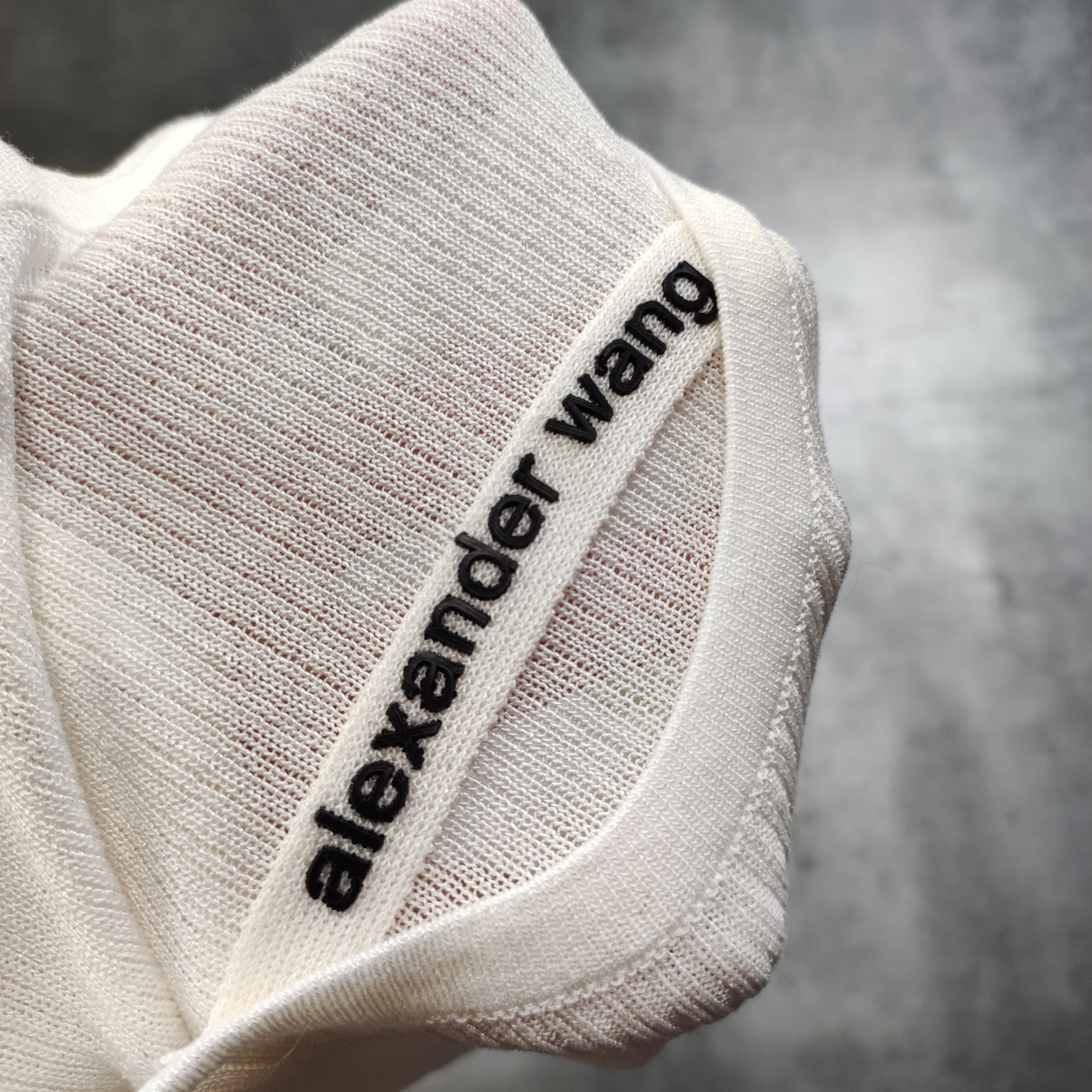 Alexander Wang RARE Alexander Wang Cream White Logo Blouse Size M / US 6-8 / IT 42-44 - 5 Thumbnail
