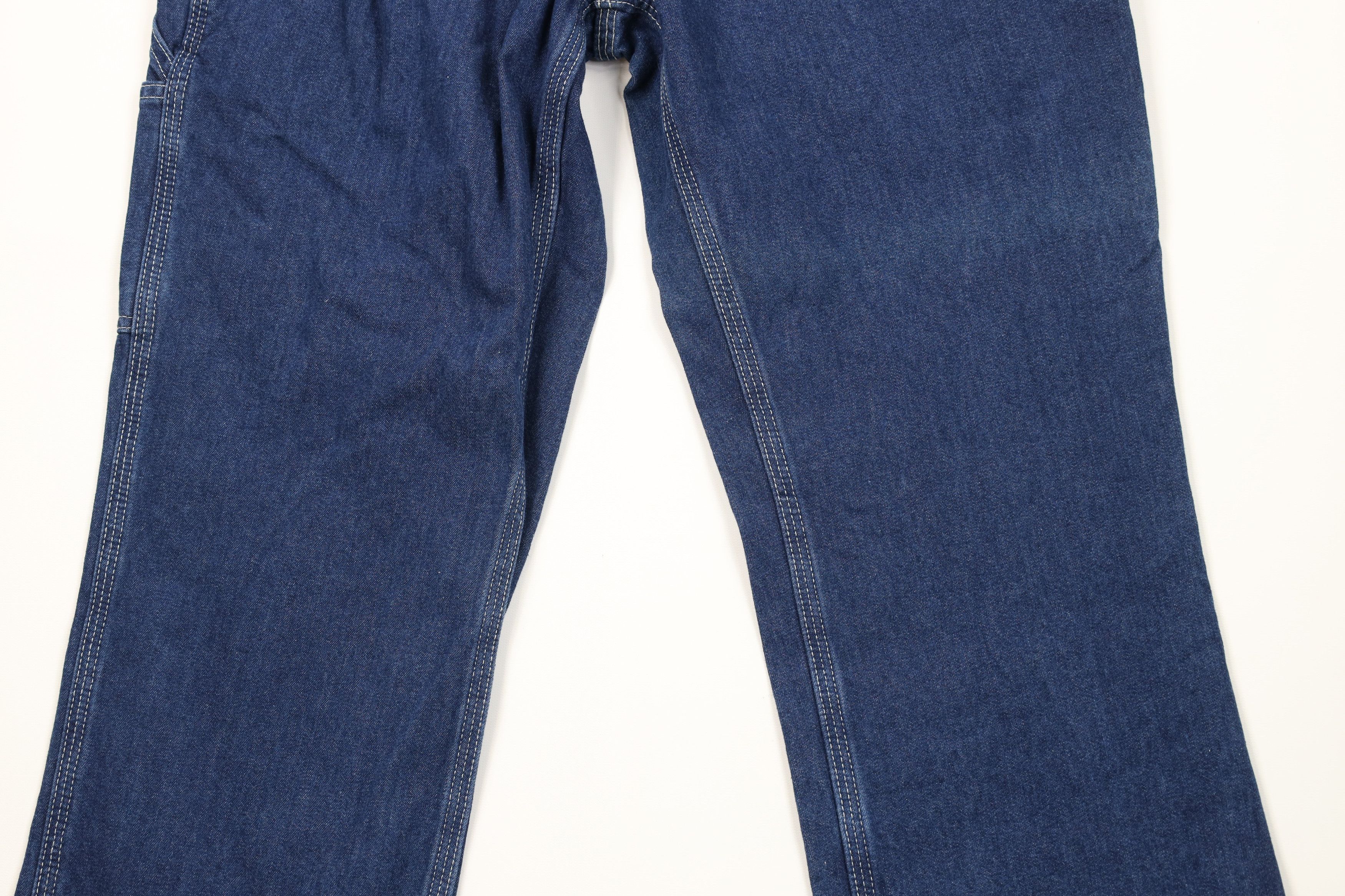 Carhartt Vintage Y2K Carhartt Workwear Wide Leg Dungaree Jeans Blue Size US 34 / EU 50 - 3 Thumbnail