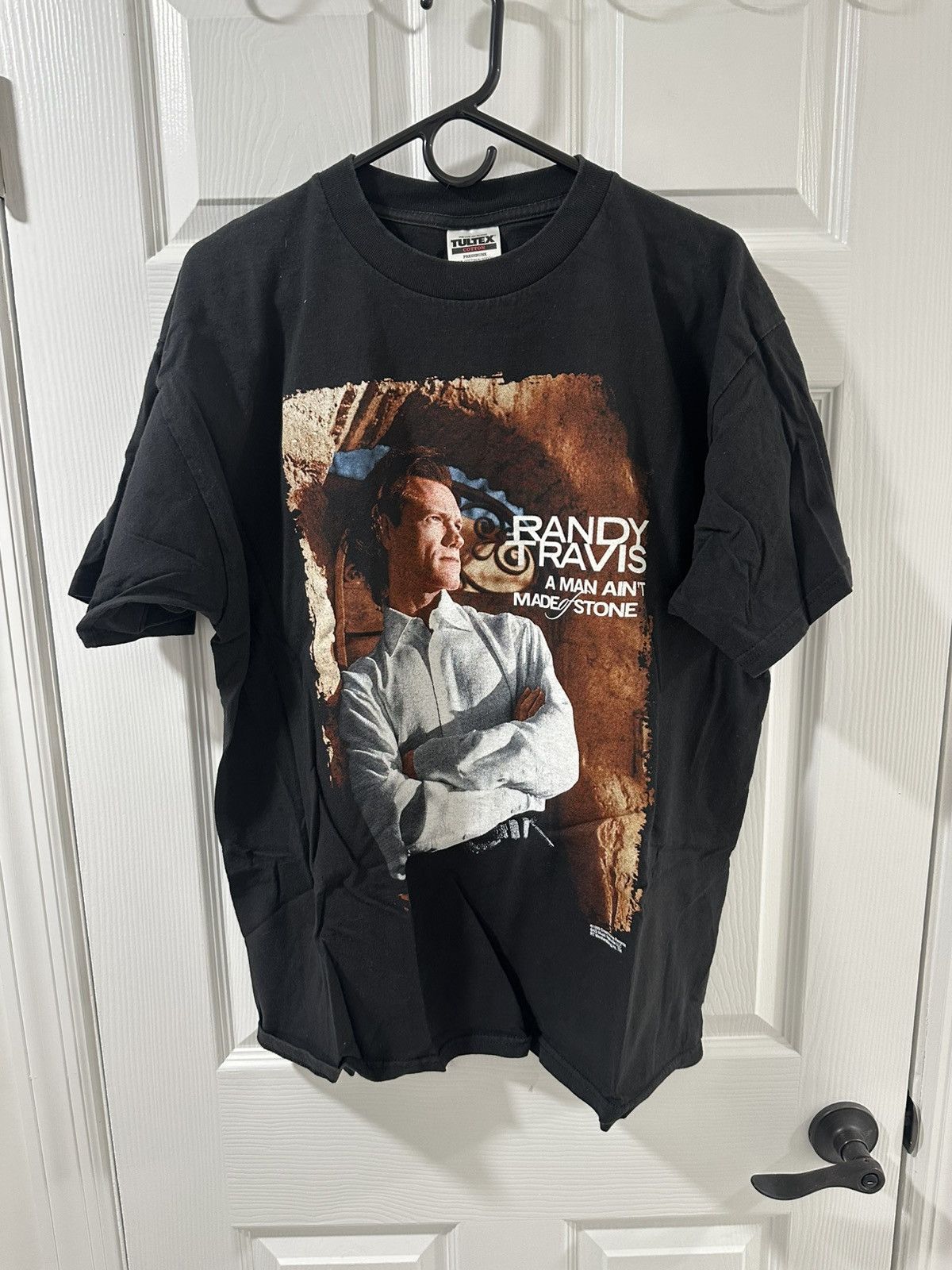 Other Vintage Randy Travis T Shirt Y2K 2000 Made Of Stone Tour Size US XL / EU 56 / 4 - 1 Thumbnail