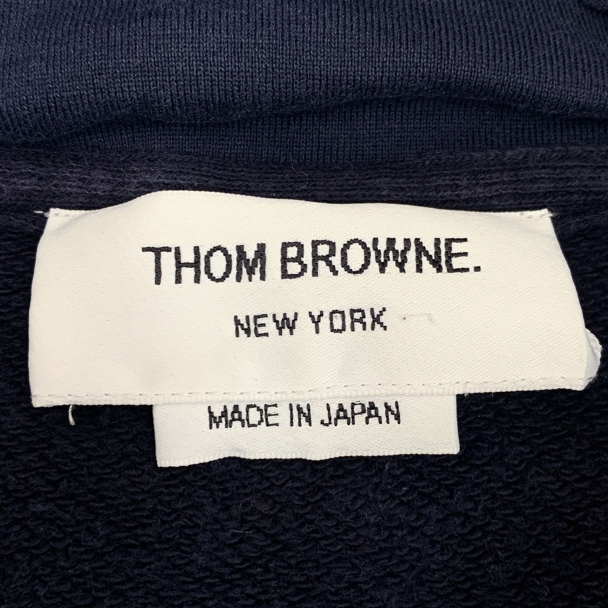 Thom Browne Thom Browne Navy Four-Bar Hooded Zip Jacket Size 40 M Cotton Size M / US 6-8 / IT 42-44 - 2 Thumbnail