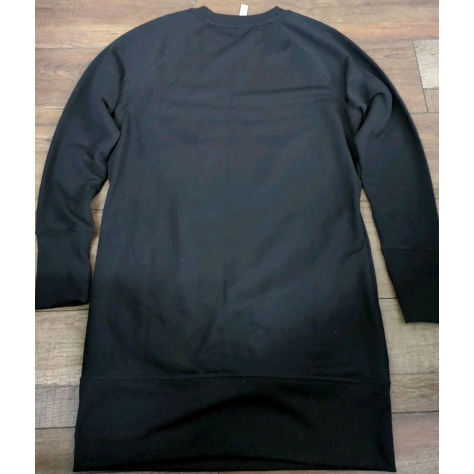 Athleta Athleta Sweatshirt Dress Black Short Length Pockets Size M / US 6-8 / IT 42-44 - 3 Thumbnail