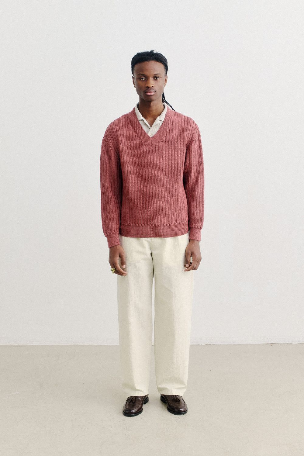 A Kind Of Guise 💚 SS24 A Kind Of Guise Saimir Knit Sweater Roze Small NEW Size US S / EU 44-46 / 1 - 3 Thumbnail