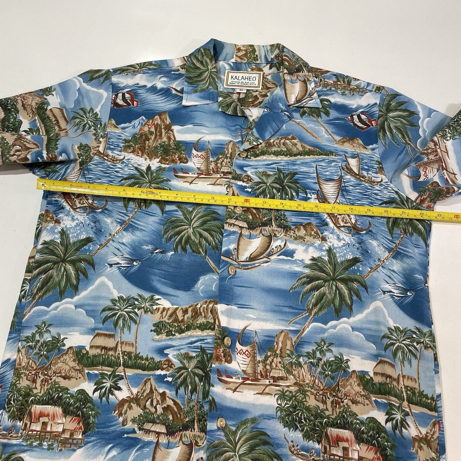 Cool Shirtz VTG Kalaheo RJC Men’s Hawaiian Shirt Island Wa'a Kaulua Boat Size US M / EU 48-50 / 2 - 6 Thumbnail