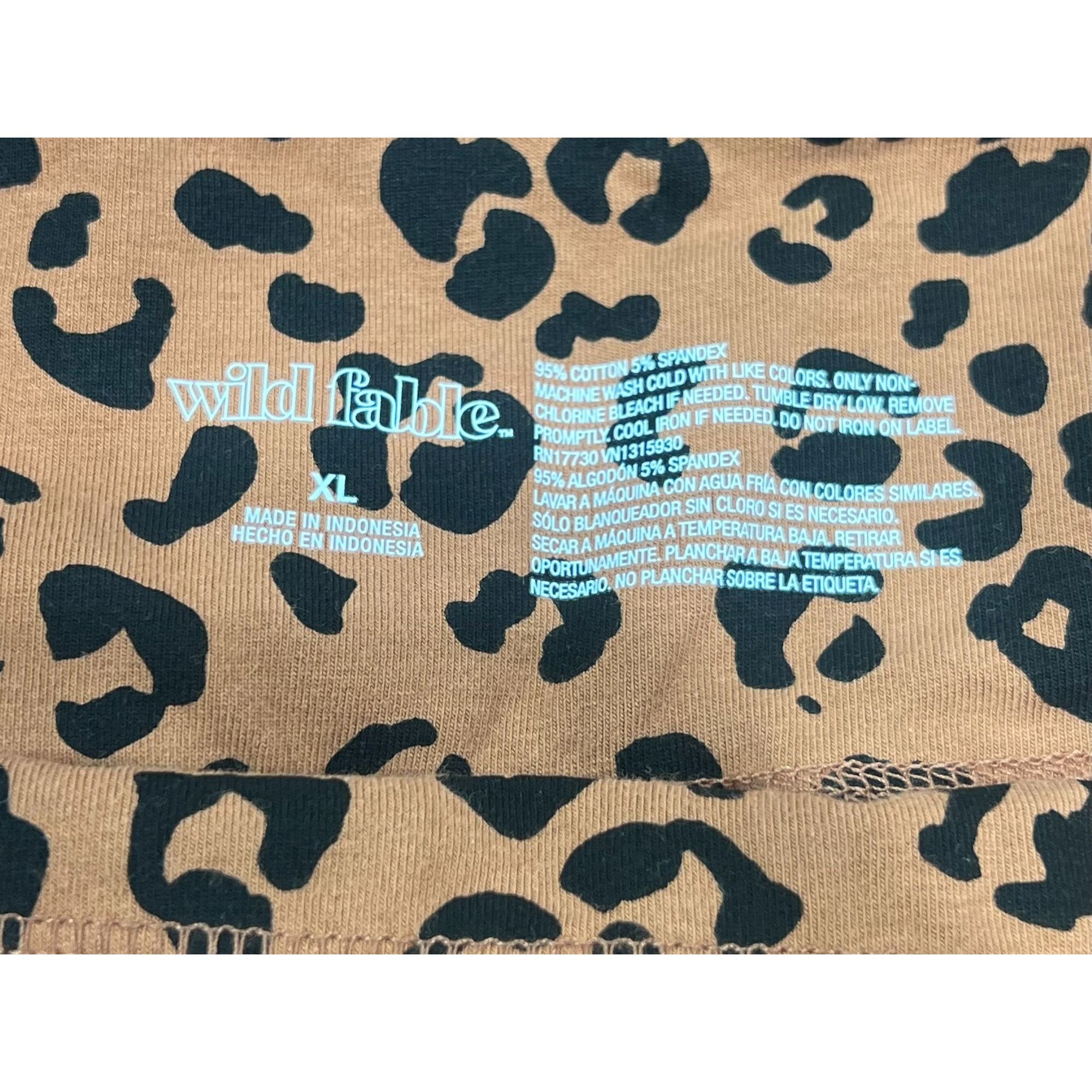 Other Wild Fable - Women's High Waisted Leopard Print Leggings - B Size 34" / US 12 / IT 48 - 8 Thumbnail