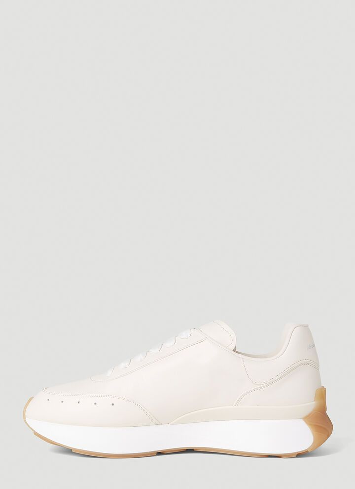 Alexander McQueen o1w1db10725 Sprint Runner in White Size US 7 / EU 40 - 3 Thumbnail