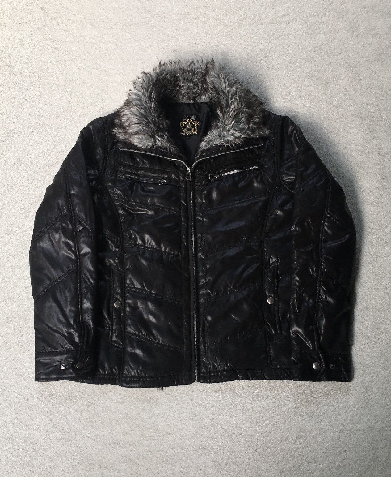トップス early 00s TORNADO MART Fur Cardigan M Tornado Mart Fur Jacket | Grailed