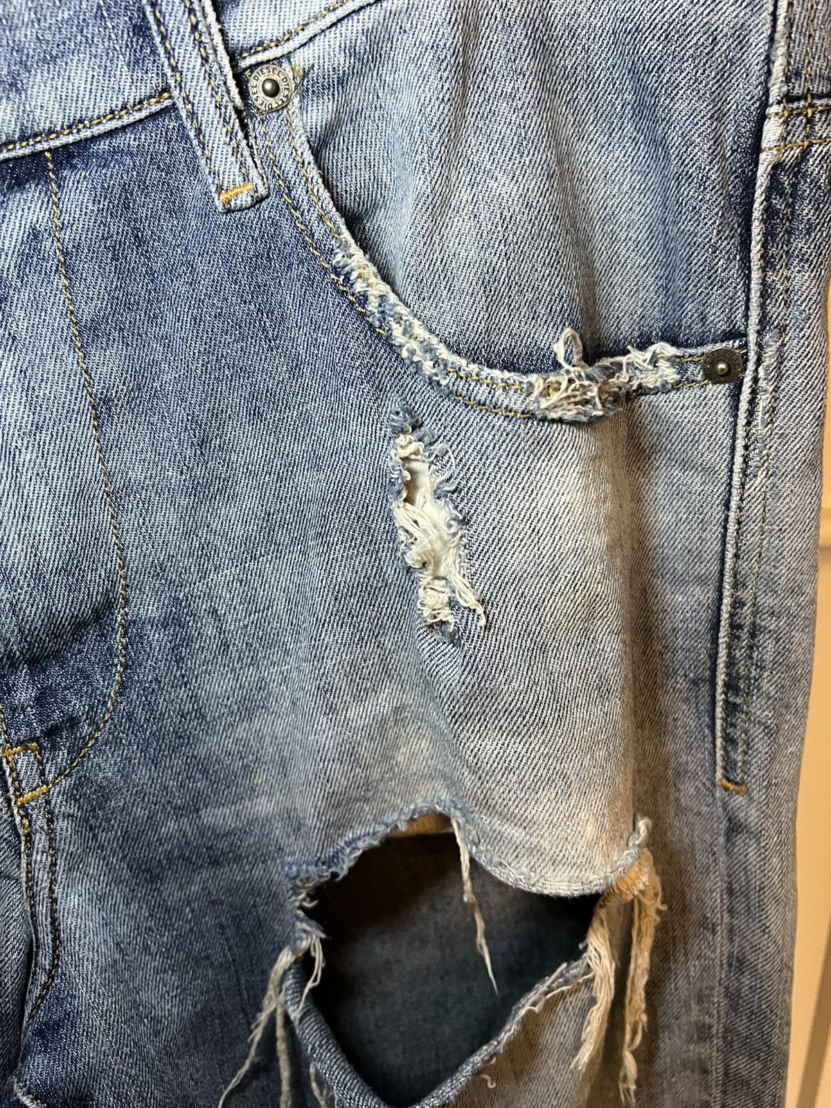 Diesel Vintage Diesel D-STRUKT D-stressed in Italy slim jeans Size US 34 / EU 50 - 17 Thumbnail