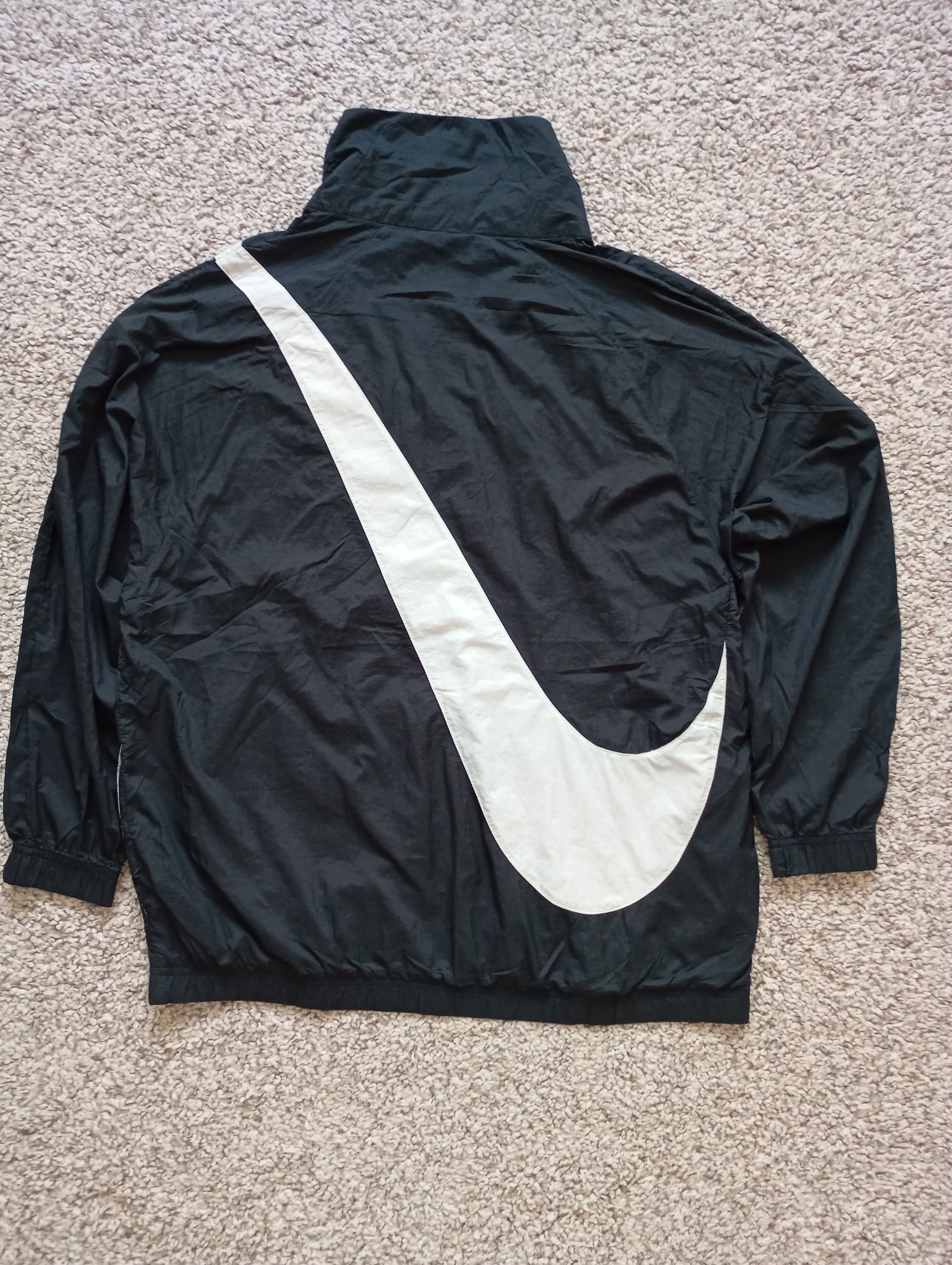 Nike × Vintage Vintage Nike Track Jacket Big Logo Swoosh Y2K Drill 90s Size US XS / EU 42 / 0 - 3 Thumbnail