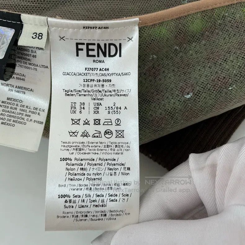 Fendi Fendi Green sequined knitted cardigan Size XS / US 0-2 / IT 36-38 - 8 Thumbnail