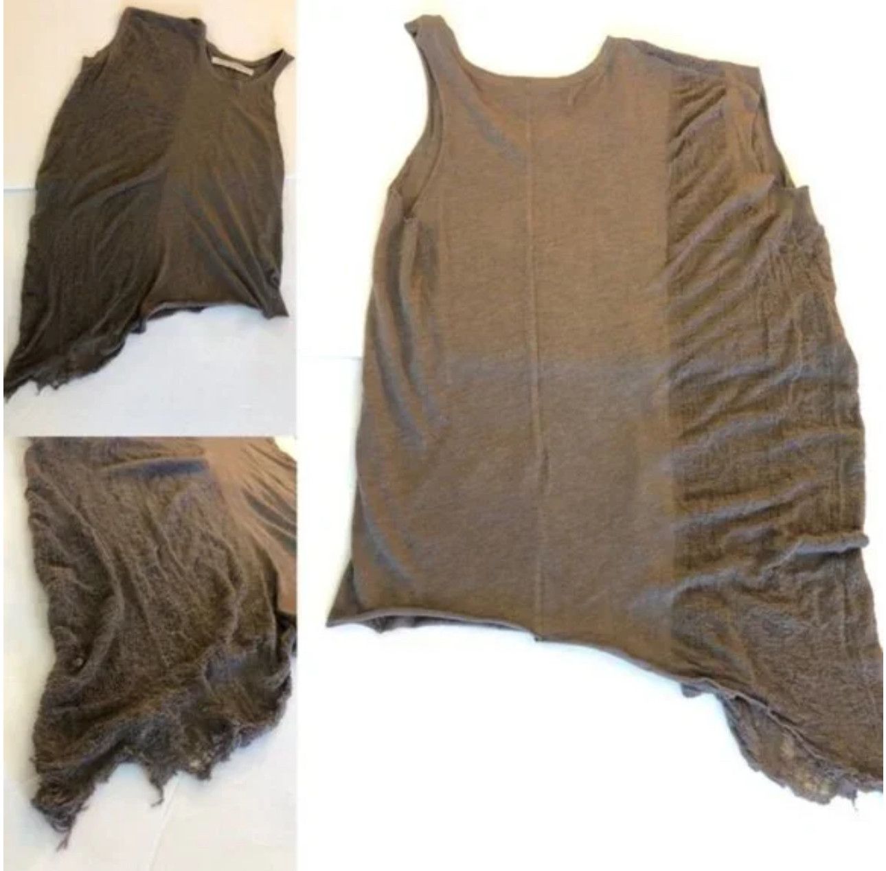 Other Raquel Allegra Shredded Asymmetrical Top Size S / US 4 / IT 40 - 2 Thumbnail