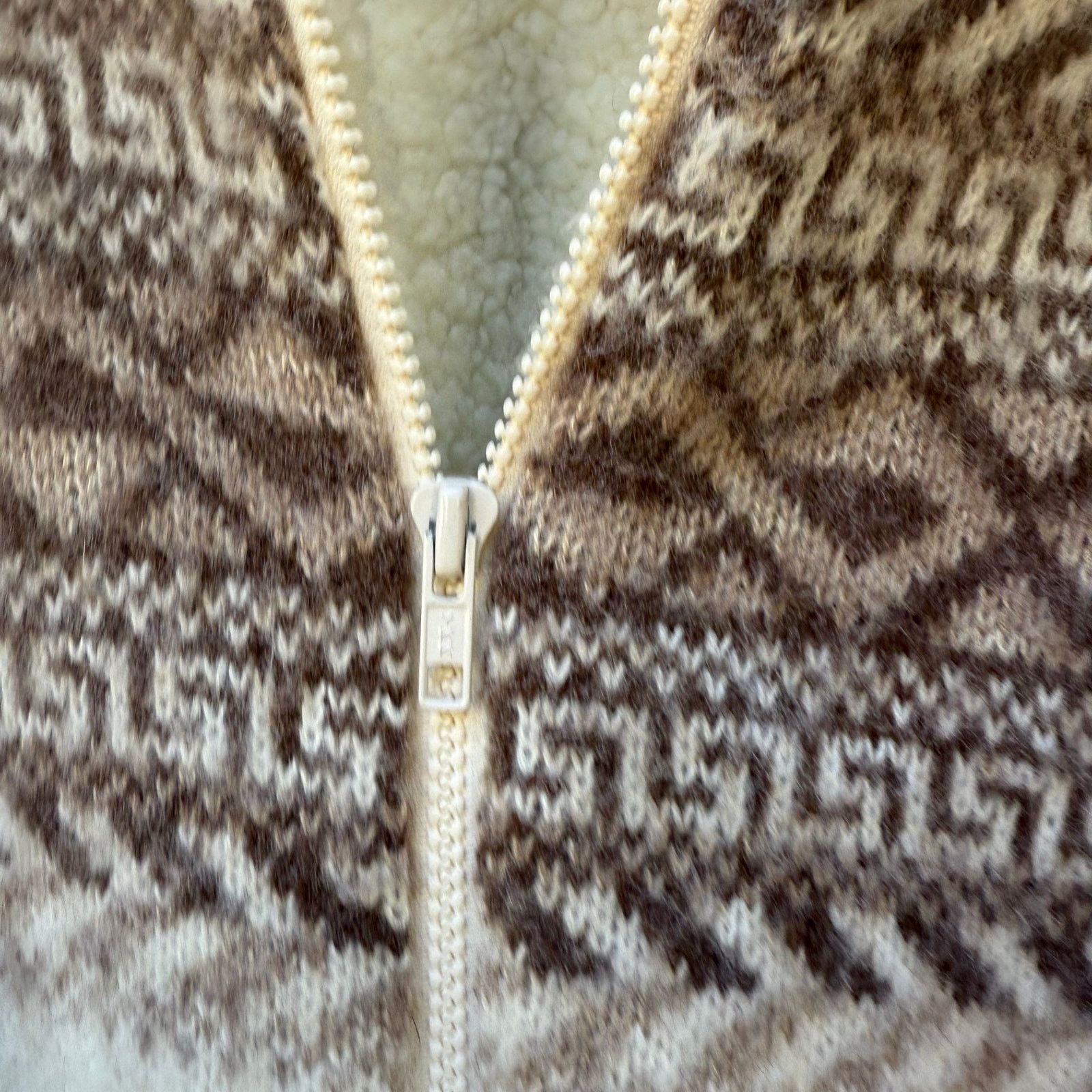 Vintage Vintage Jacket Boho Fair Isle Sheep Wool Zip Up Jacket MED Size M / US 6-8 / IT 42-44 - 3 Thumbnail