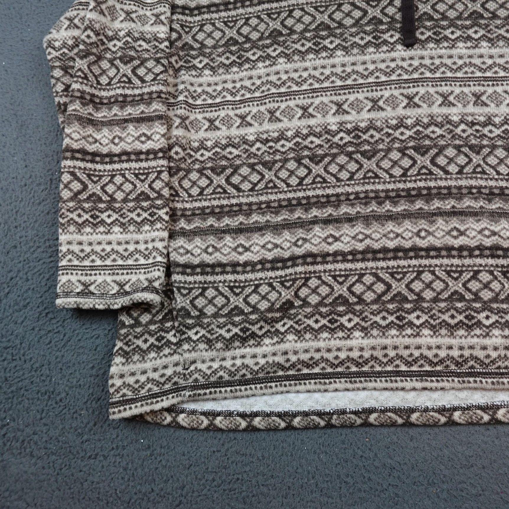 Ralph Lauren Lauren Ralph Lauren Hoodie Womens 3X Brown Beige Fair Isle Fleece Pullover Cozy Size XXL / US 16-18 / IT 52-54 - 3 Thumbnail