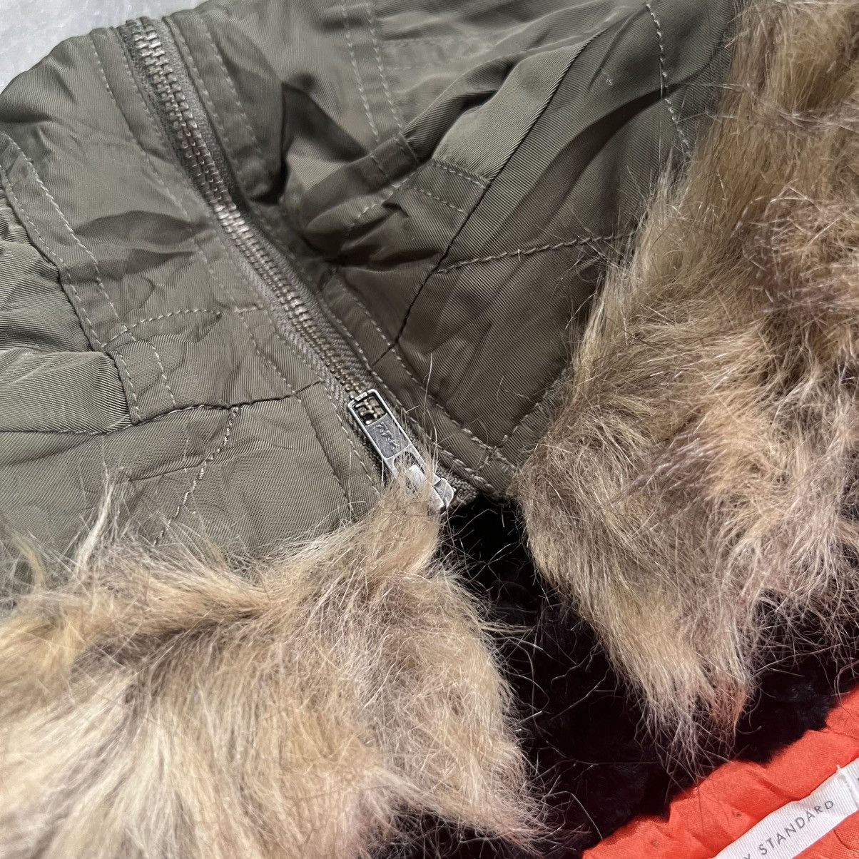 Japanese Brand 2000s Browny Standard N-2B Fur Hoodie Bomber Jacket Size US M / EU 48-50 / 2 - 6 Thumbnail