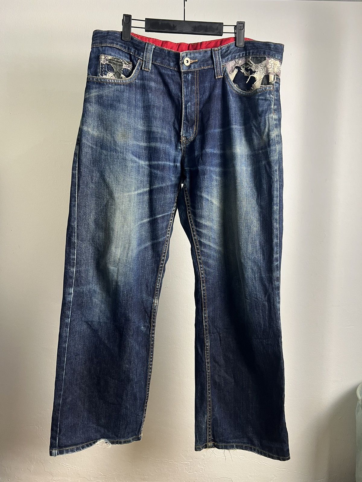 Japanese Brand × Kamakura × Vintage Vintage Kamakura Triple Pockets Embroidered Design Denim Size US 36 / EU 52 - 5 Thumbnail