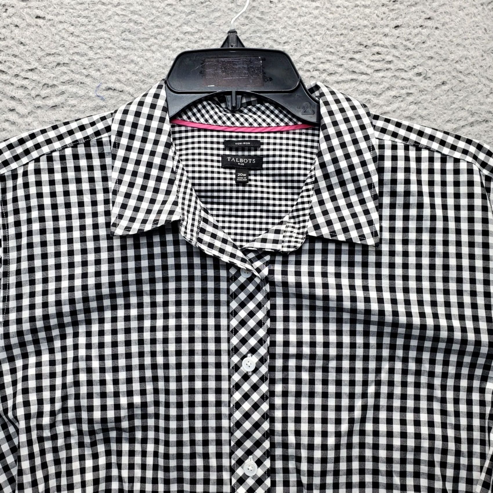 Talbots Talbots Shirt Womens 20W Multi Long Sleeve Collared Non-Iron Stretch Button Up Size 3XL / US 20-22 - 7 Thumbnail