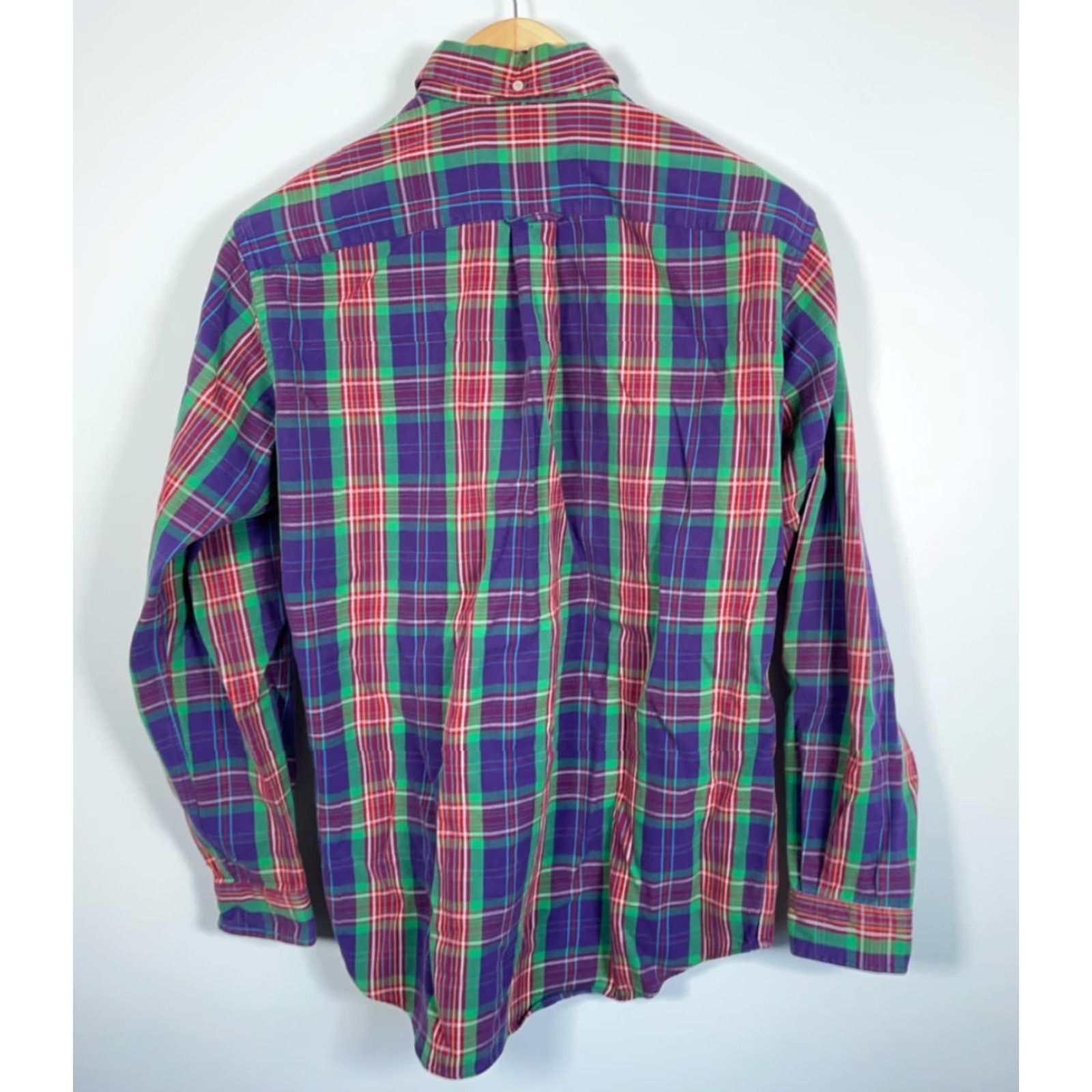 Ralph Lauren Ralph Lauren Workshirt Shirt Mens Medium Purple Plaid Flannel Button-Down Collar Casual Size US M / EU 48-50 / 2 - 2 Thumbnail