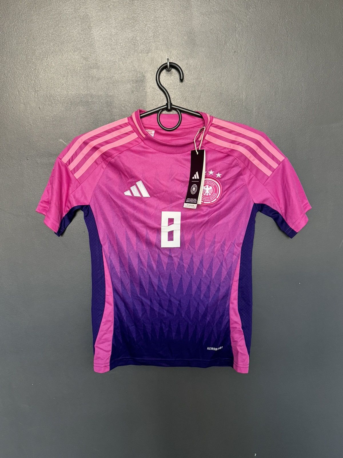 Adidas New KIDS Germany 24/25 Away Kroos Football Jersey T-Shirt Size US XS / EU 42 / 0 - 2 Thumbnail