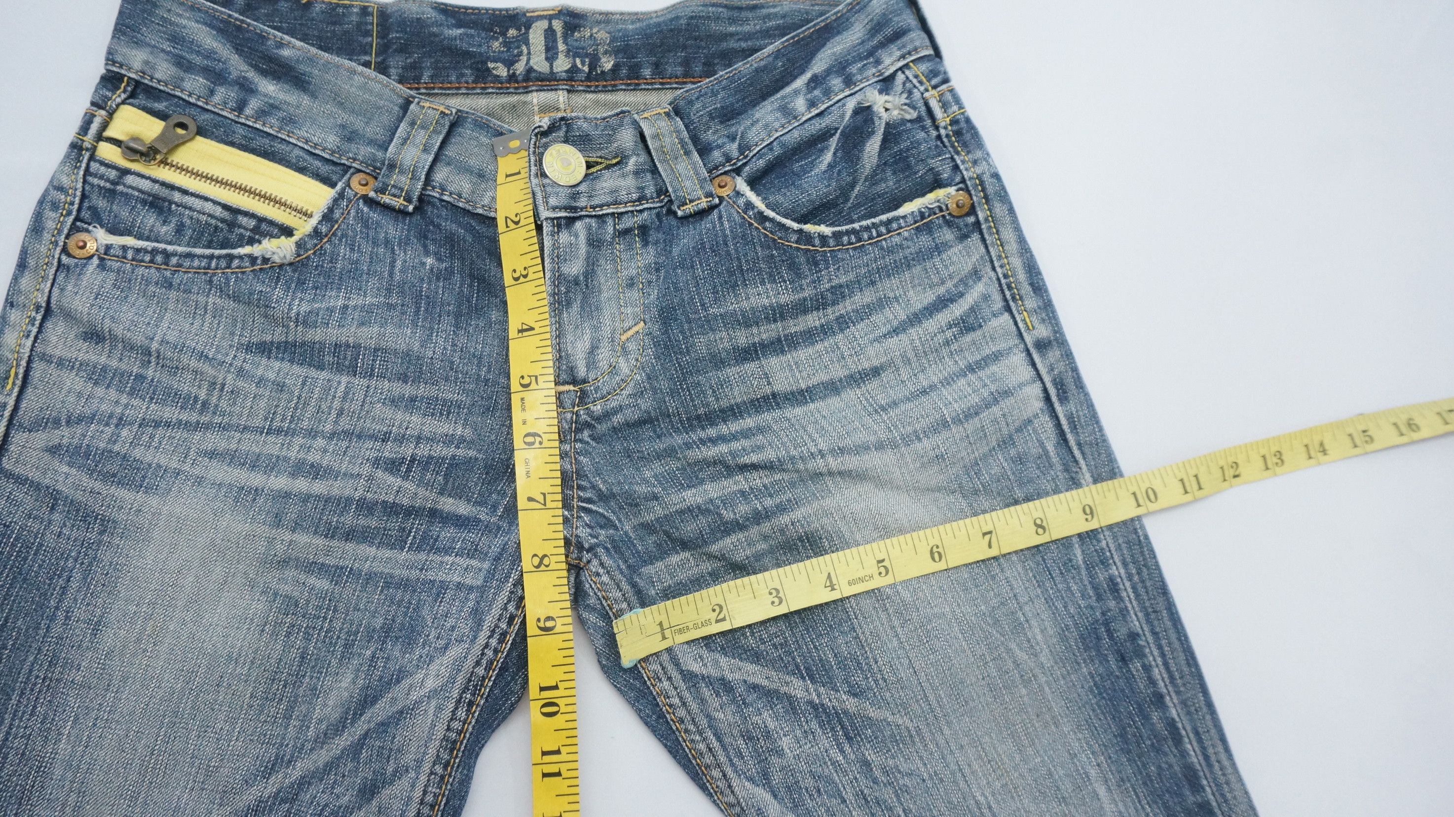 Japanese Brand 🔥 Flared EDWIN Bluetrip Yellow Stitch Ladies Rare Size 29" - 12 Thumbnail