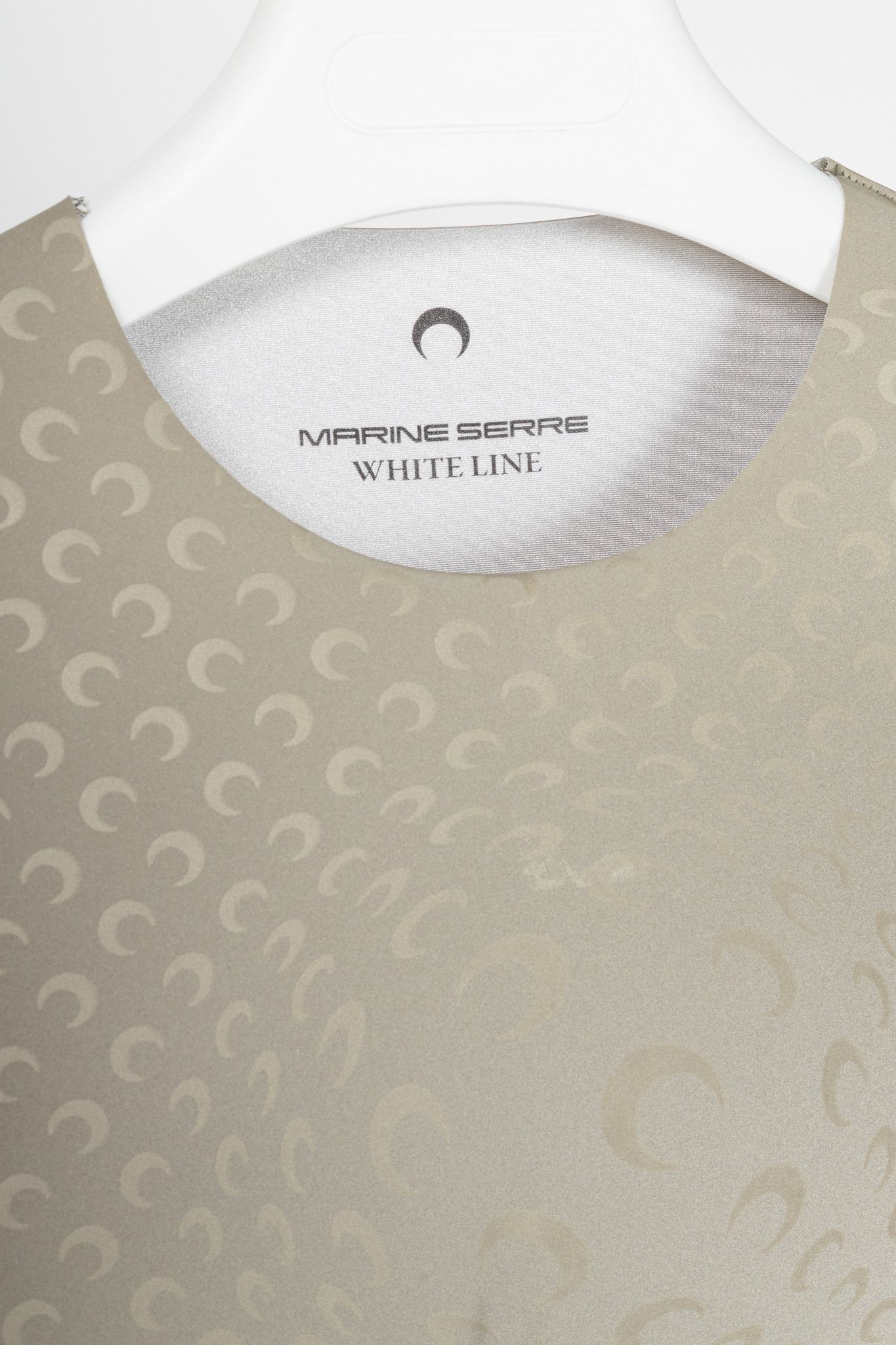 Marine Serre Marine Serre White Line FW20 Taupe Reflective Moon-Print Top Size L / US 10 / IT 46 - 4 Thumbnail