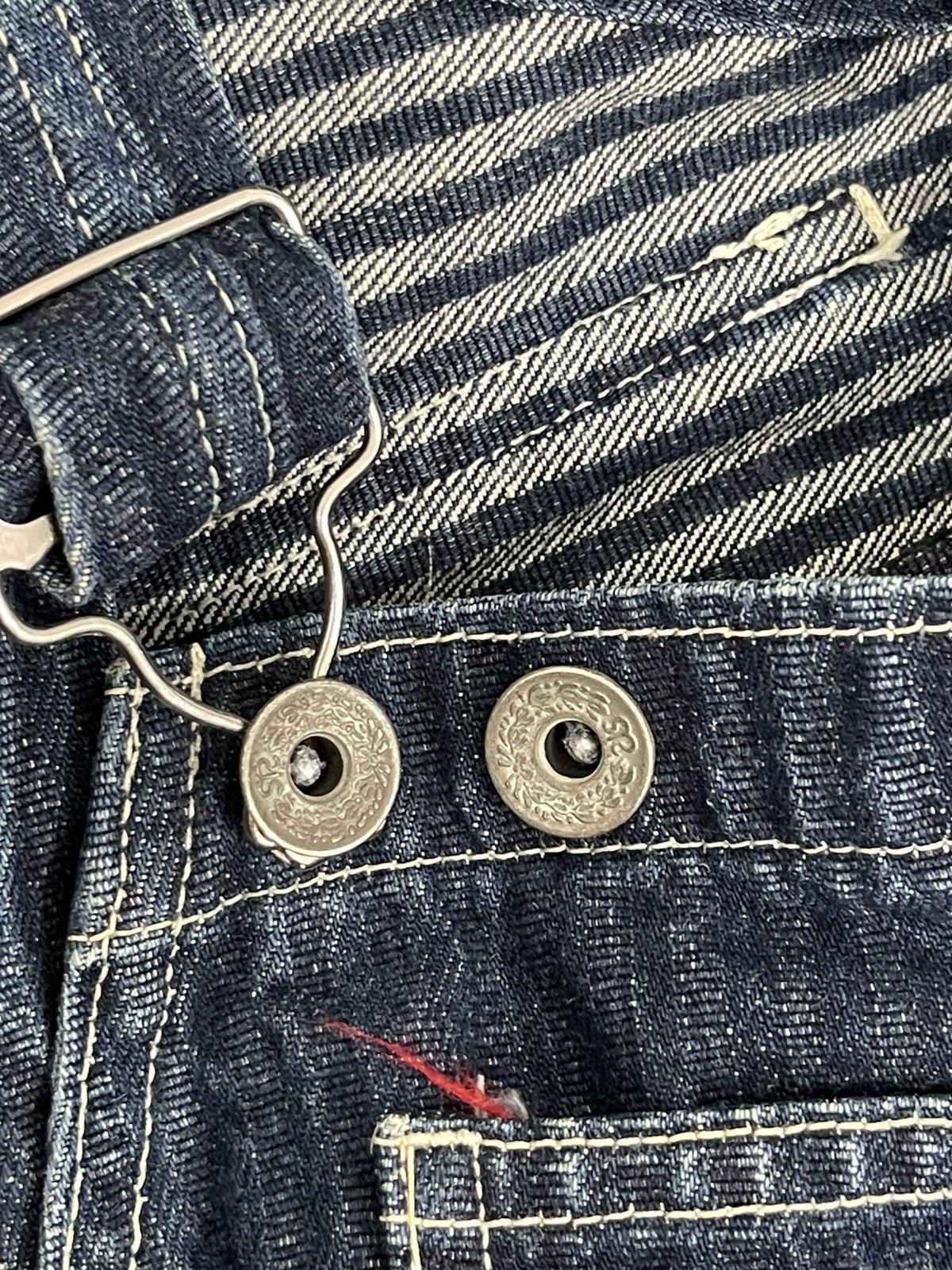 Evisu Rare Vtg 90s Evisu Overalls Denim Workwear 2🟦5 Size US 35 - 18 Thumbnail