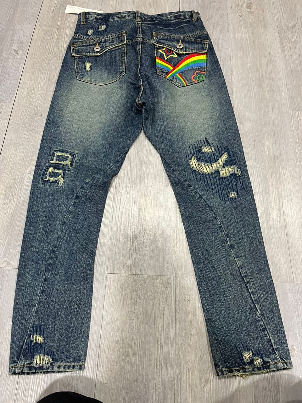 image of Hysteric Glamour x Vintage Retro Girls Jeans Exhibitionist Vintage in Blue (Size 30)