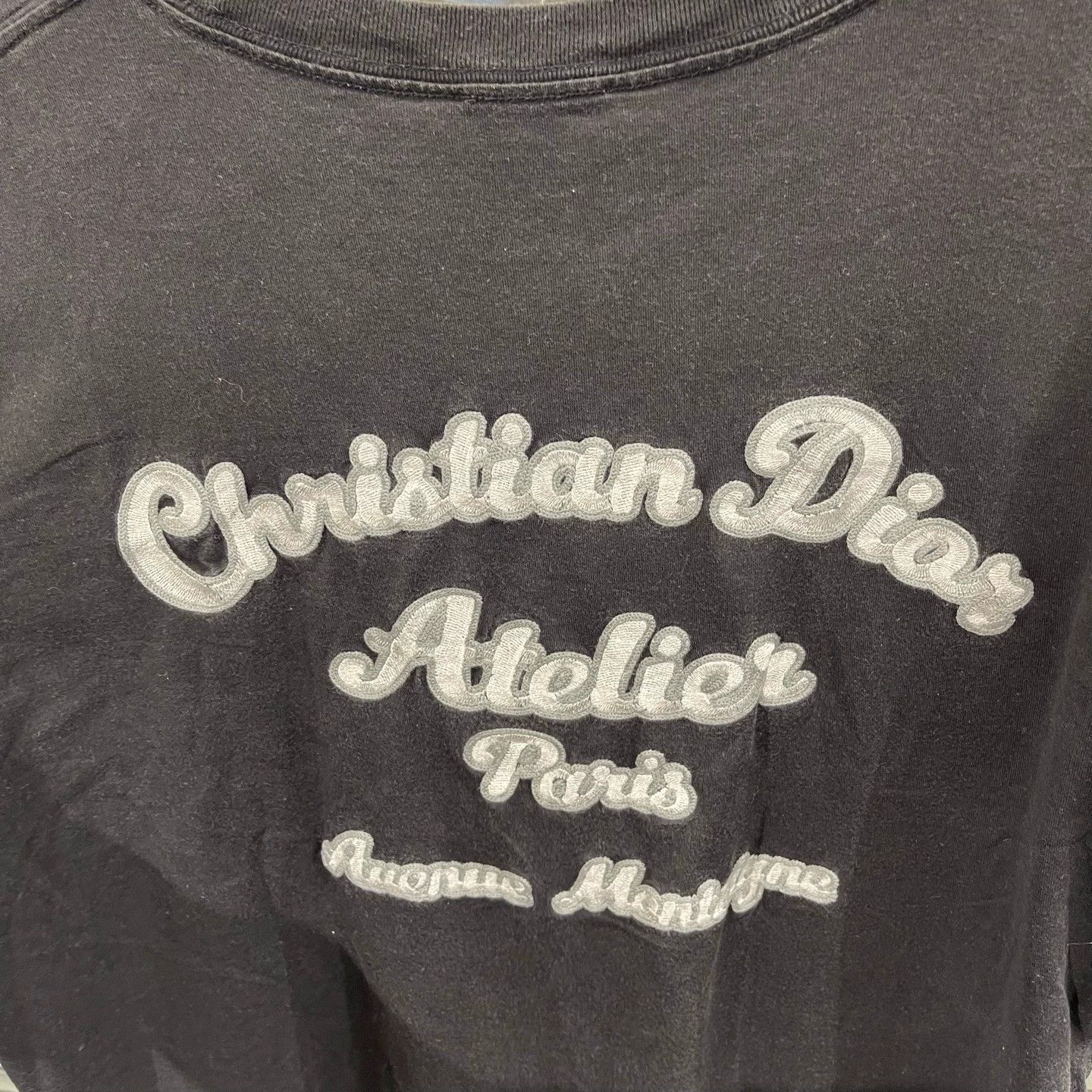 Dior Dior Embroidered Slogan F/B S/S Tee M 95 New Flaws Size US M / EU 48-50 / 2 - 5 Thumbnail