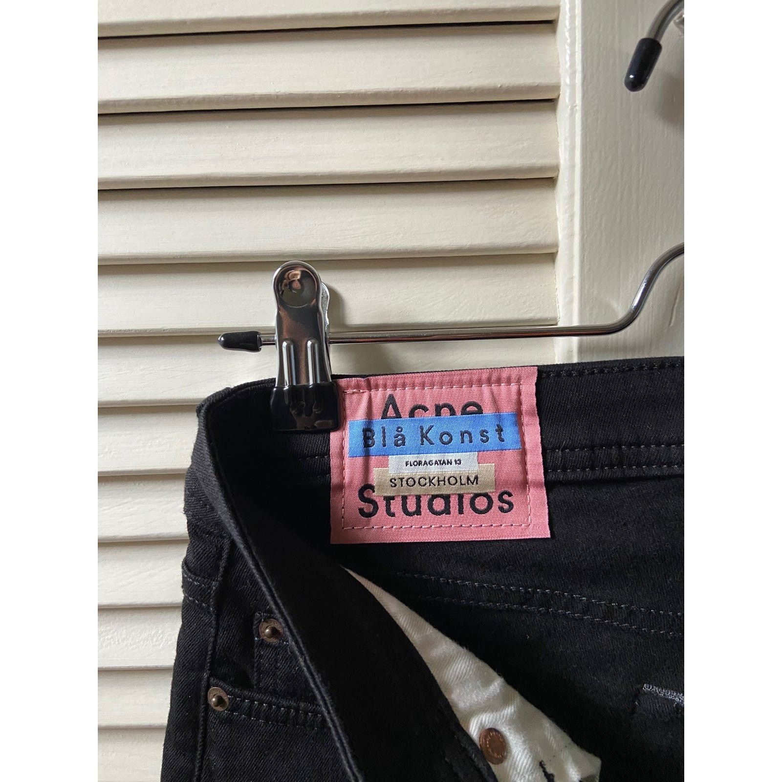 Acne Studios Acne Studios Climb Stay Black Denim Skinny Fit Jeans Pants Size 30" / US 8 / IT 44 - 8 Thumbnail