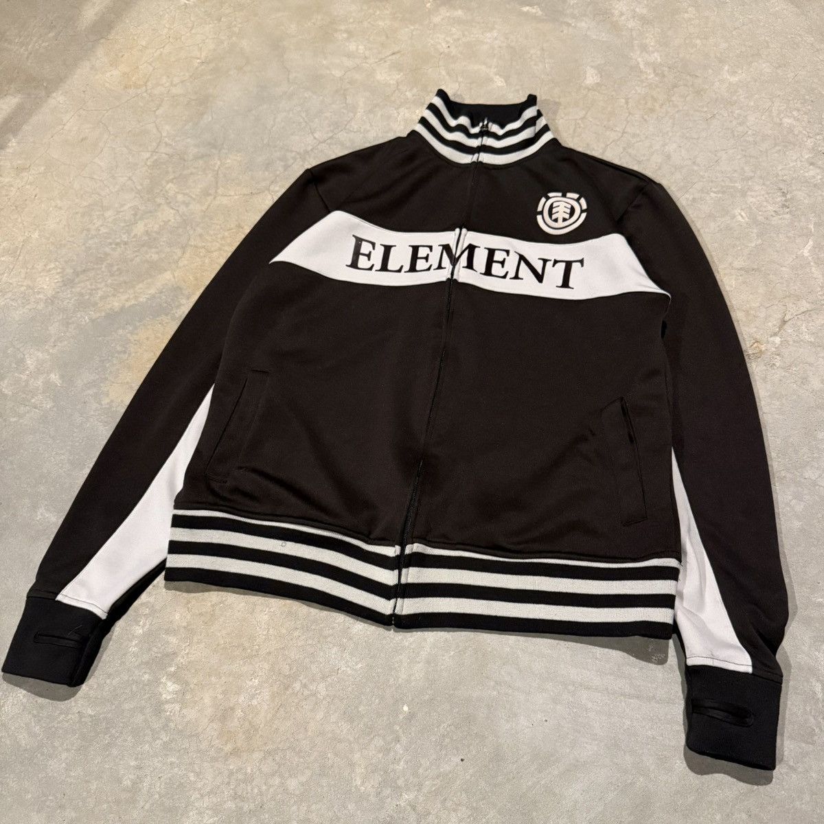 Element Vintage 2000s Element Track Zip Up Jacket Skater Y2K Grunge Size US L / EU 52-54 / 3 - 2 Thumbnail