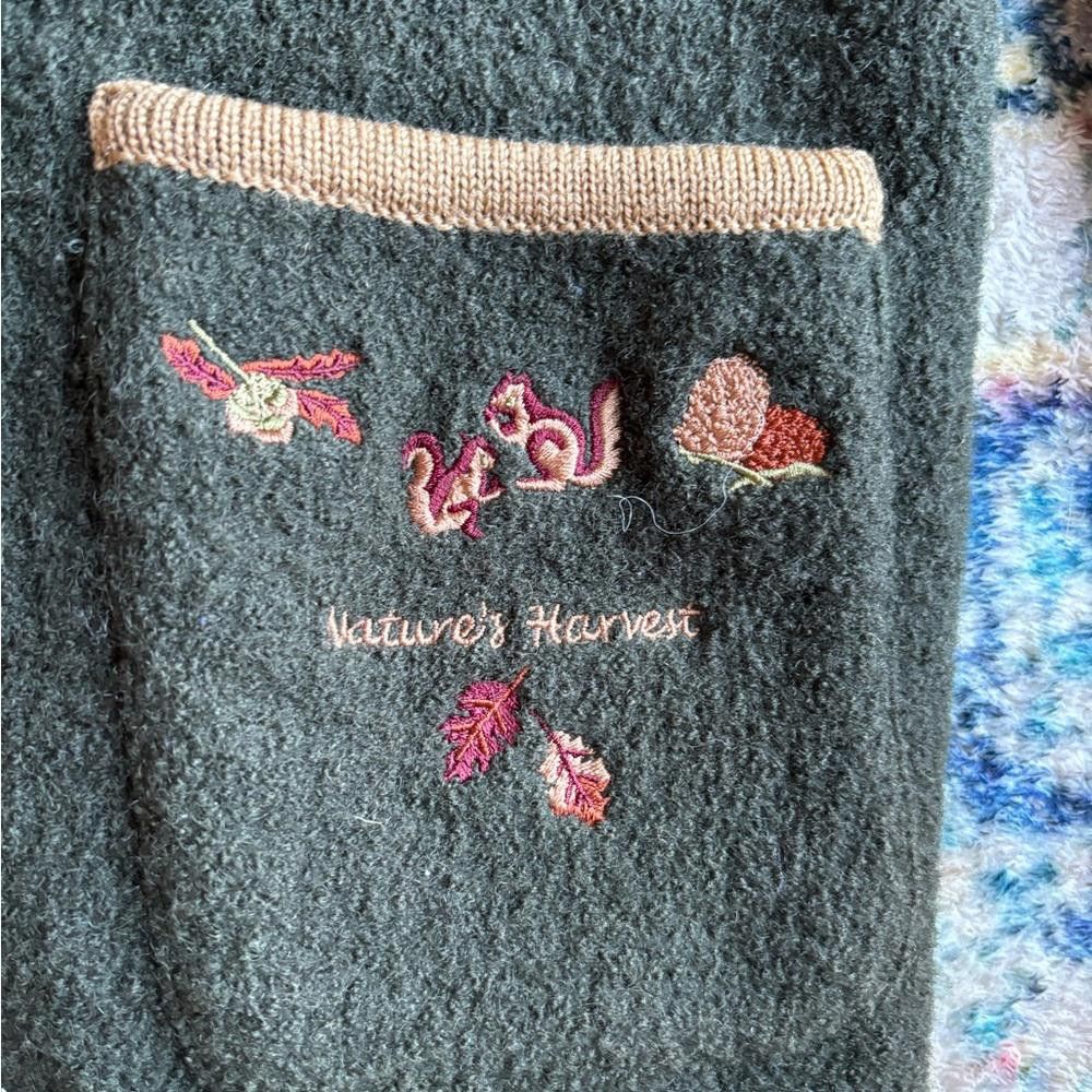 Designer Vintage Embroidered Wool Cardigan Size S / US 4 / IT 40 - 4 Thumbnail