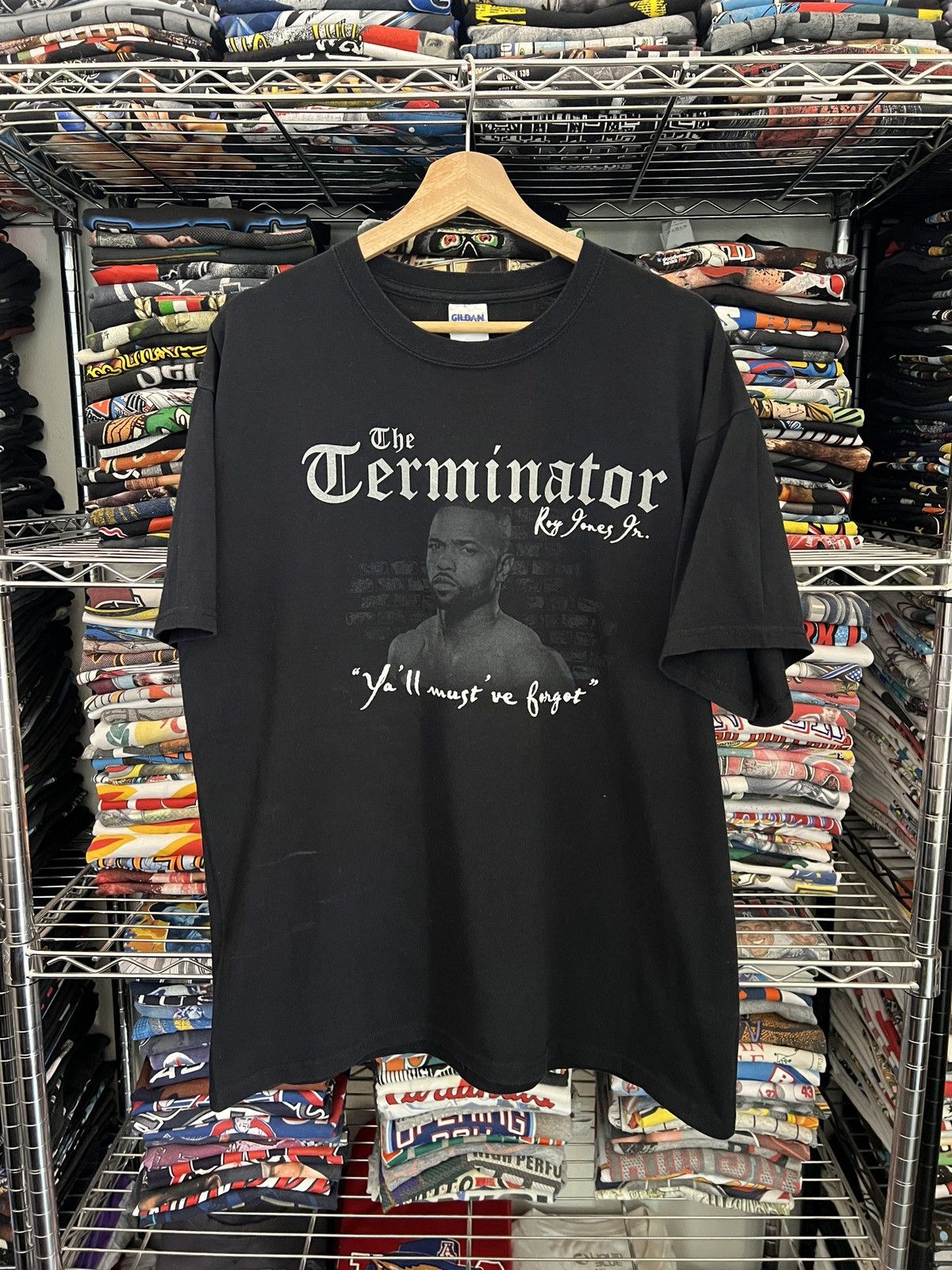 Gildan 2000s The Terminator Roy Jones Jr Boxing Tee Size US L / EU 52-54 / 3 - 1 Thumbnail