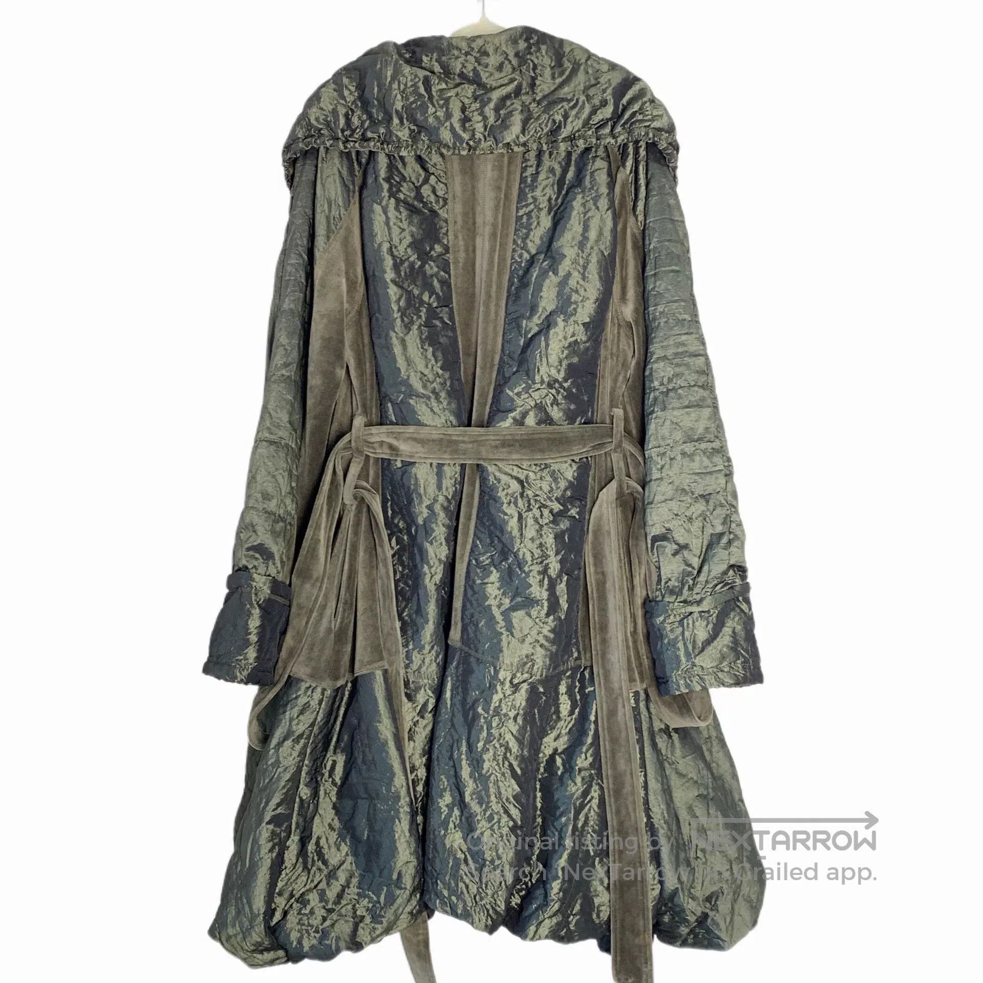 Michiko Koshino London Long Cotton Trench Coat with Belt. Size M / US 6-8 / IT 42-44 - 2 Thumbnail