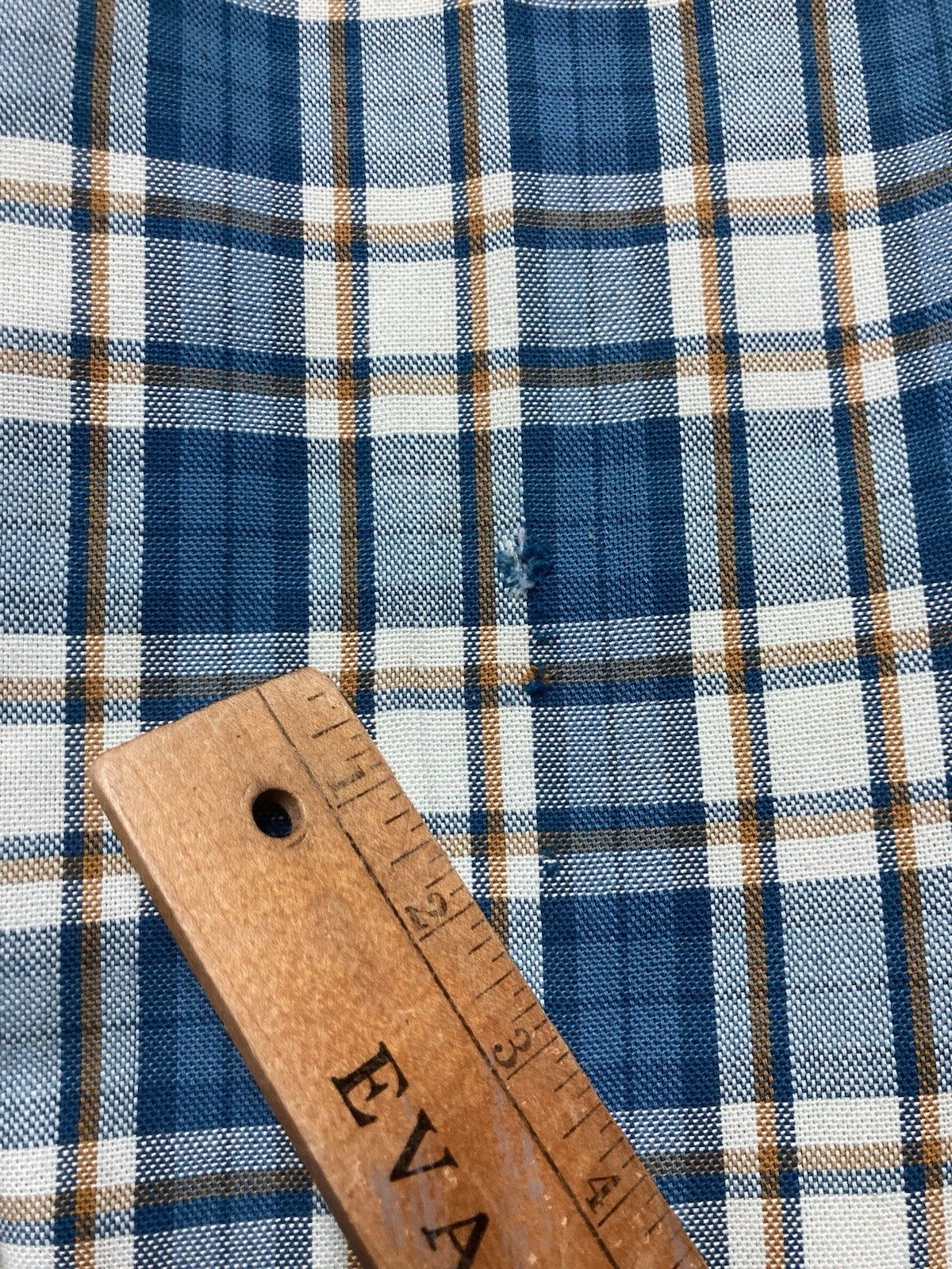 Vintage VTG 1960s plaid pants blue disco hippie Waldes zipper 28x27 Size US 28 / EU 44 - 6 Thumbnail