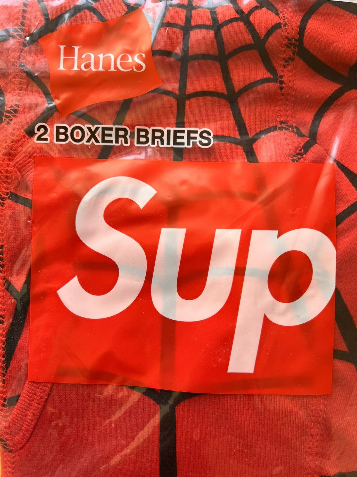 Supreme M Supreme Marvel Spider-Man Web Boxer Briefs hanes Pack Red Size US 32 / EU 48 - 9 Thumbnail