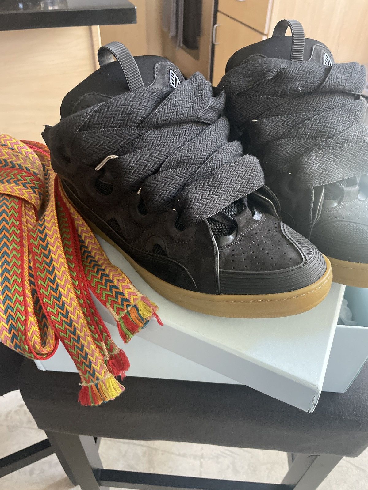 Lanvin Lanvin Curb w/extra laces | Grailed