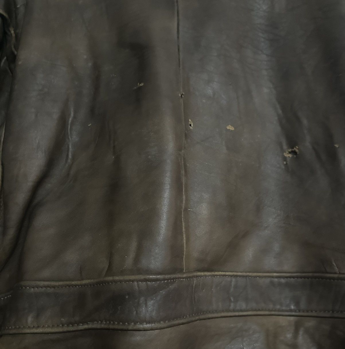 Vintage Vintage Military Leather Bomber Jacket Size US L / EU 52-54 / 3 - 10 Thumbnail