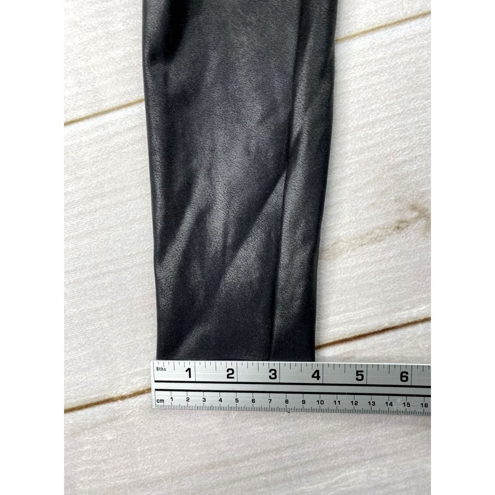 Spanx Spanx Leggings M Petite Black Nylon Polyester Elastane Slimming Skinny Pull On Size 32" / US 10 / IT 46 - 4 Thumbnail