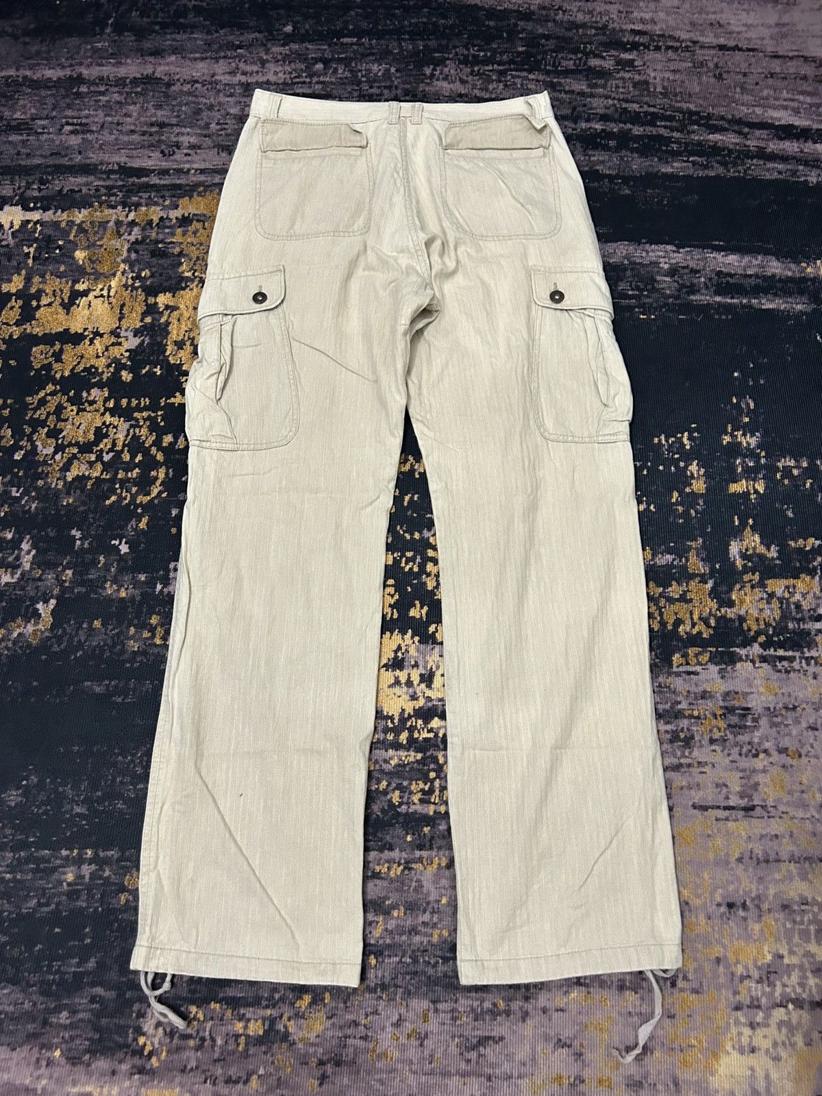 Takeo Kikuchi Vintage Takeo Kikuchi Herringbone Cargo Pants Size US 30 / EU 46 - 4 Thumbnail