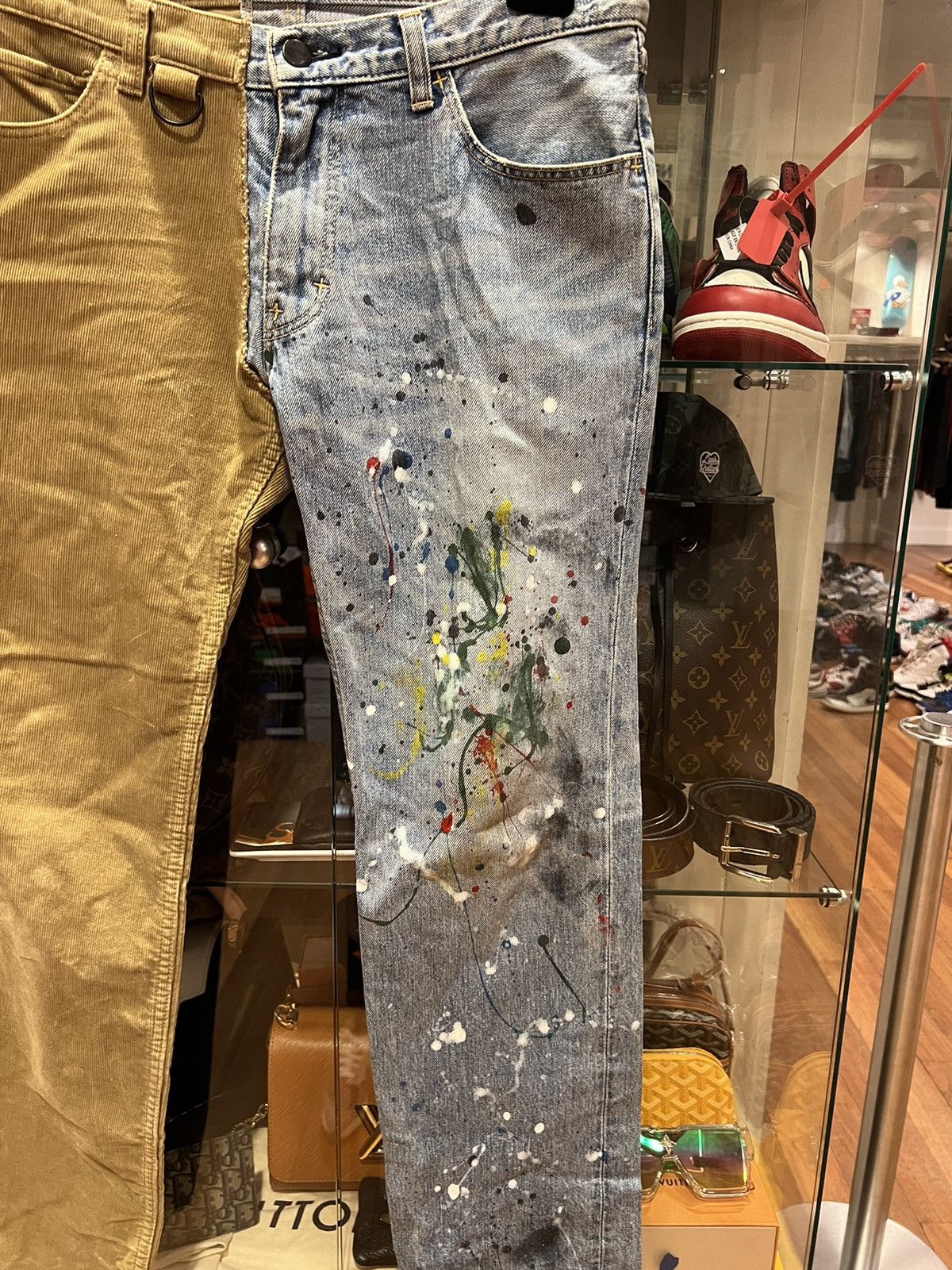 Number (N)ine Number (n)ine hybrid paint splatter denim corduroy pants Size US 30 / EU 46 - 3 Thumbnail