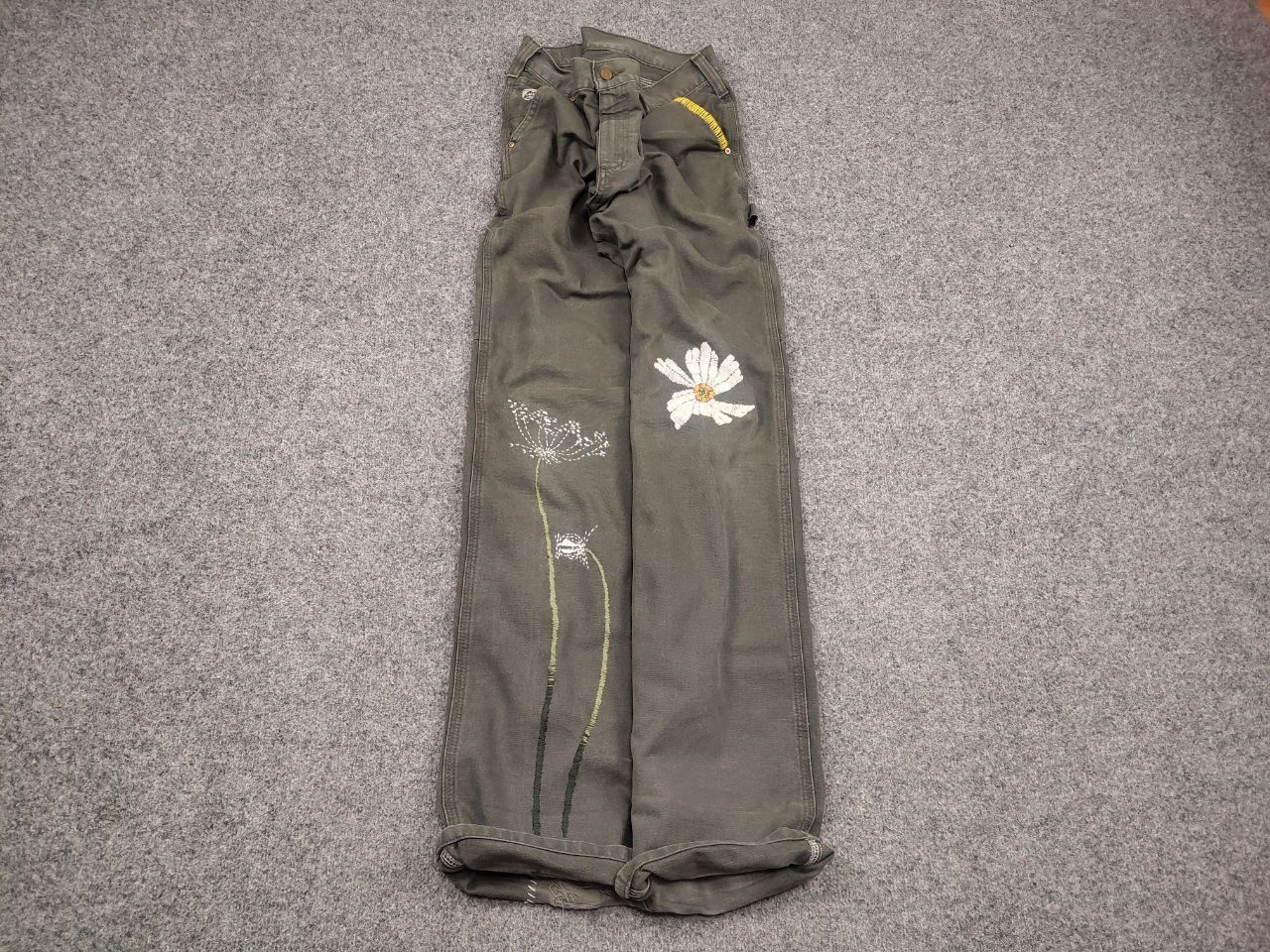 Carhartt Rare Vintage Carhartt Logo Relaxed Carpenter Canvas Pants Size US 36 / EU 52 - 2 Thumbnail