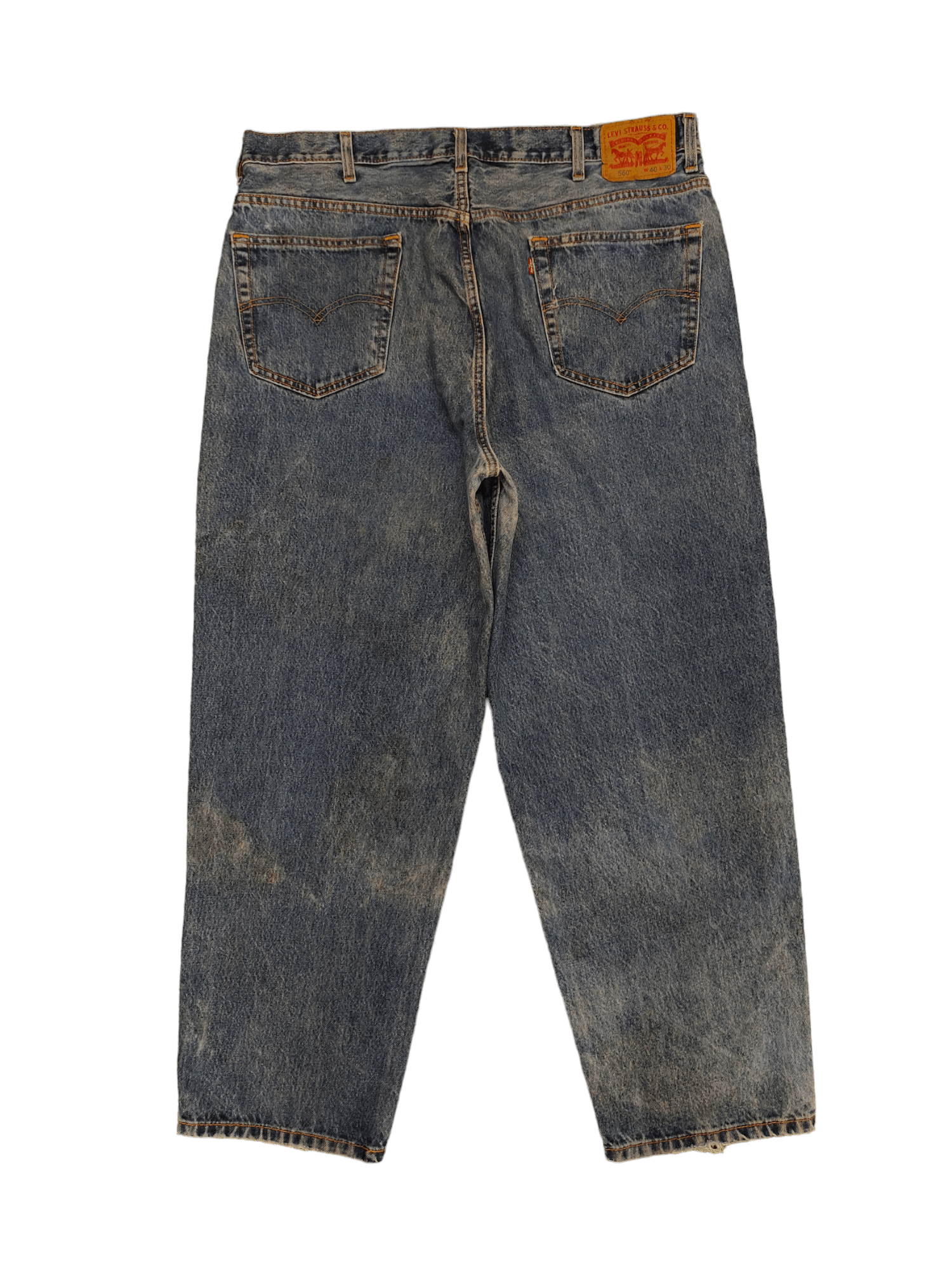 Levi's Vintage Clothing W40 2000s Levis 560 Sand Wash Faded Denim Jeans Size US 40 / EU 56 - 12 Thumbnail
