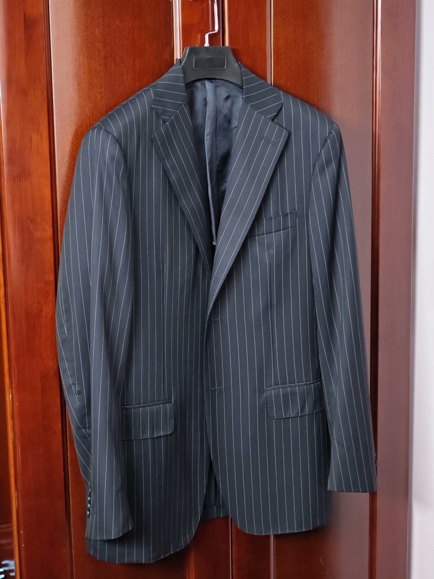 Canali Italian Wool Blazer with Pinstripes Size US M / EU 48-50 / 2 - 1 Thumbnail