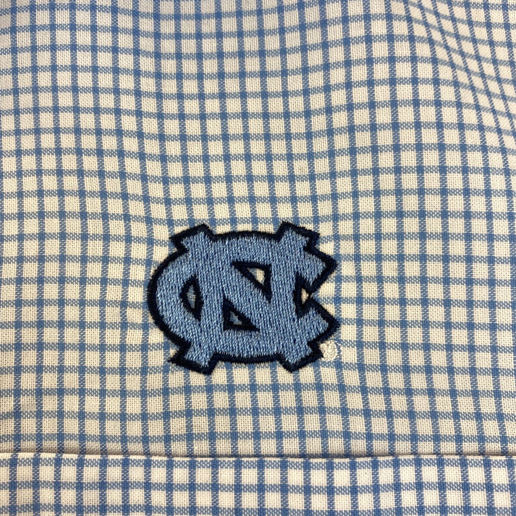 Cutter & Buck VINTAGE Cutter & Buck Dress Shirt Blue S Button-Down Long Sleeve Stripe / 77-51 University Theme Mens Shirt Small Blue, 100% Cotton, Regular Fit Size 36R - 4 Thumbnail
