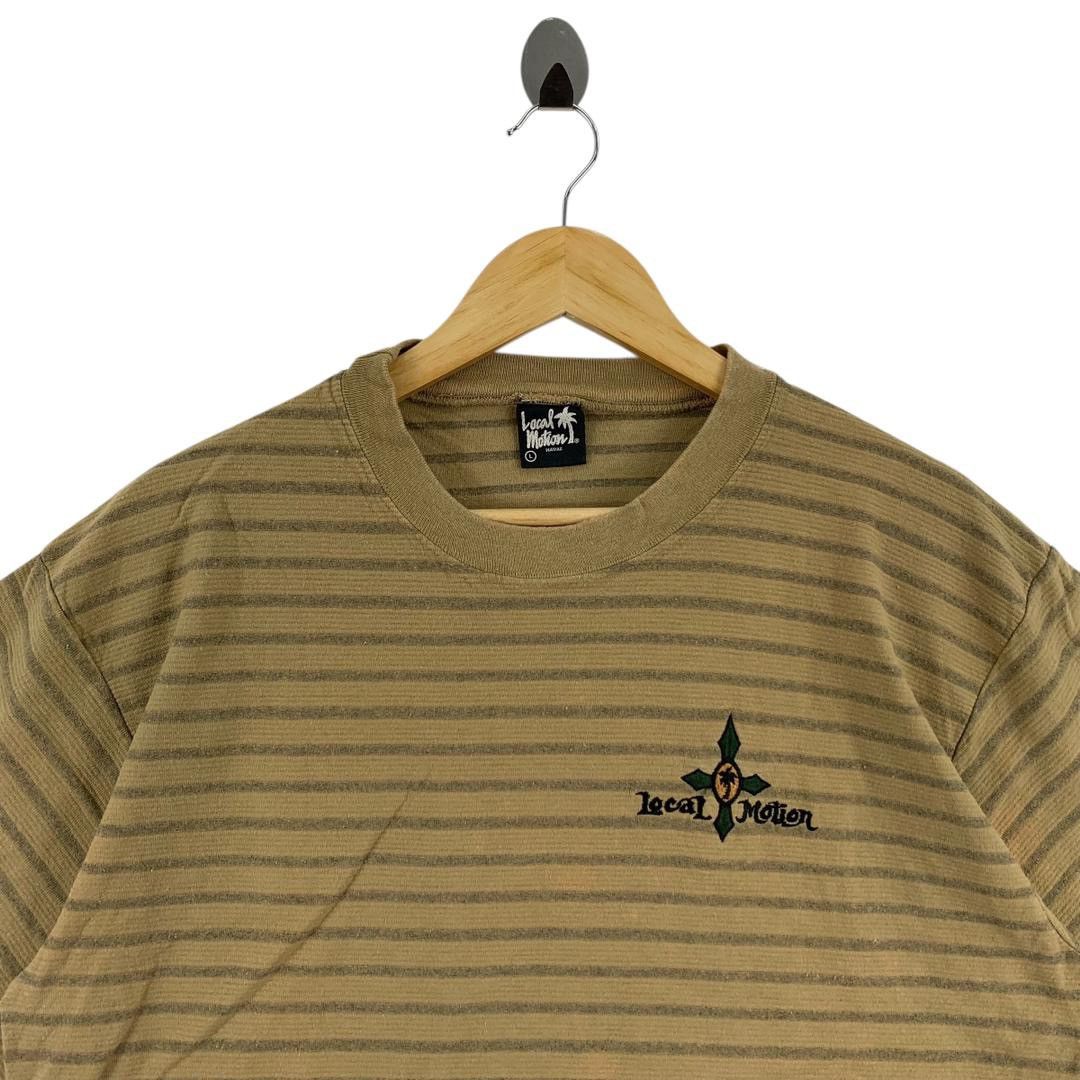 Vintage Vintage 90s LOCAL MOTION stripe embroidery surfing tee Size US L / EU 52-54 / 3 - 2 Thumbnail